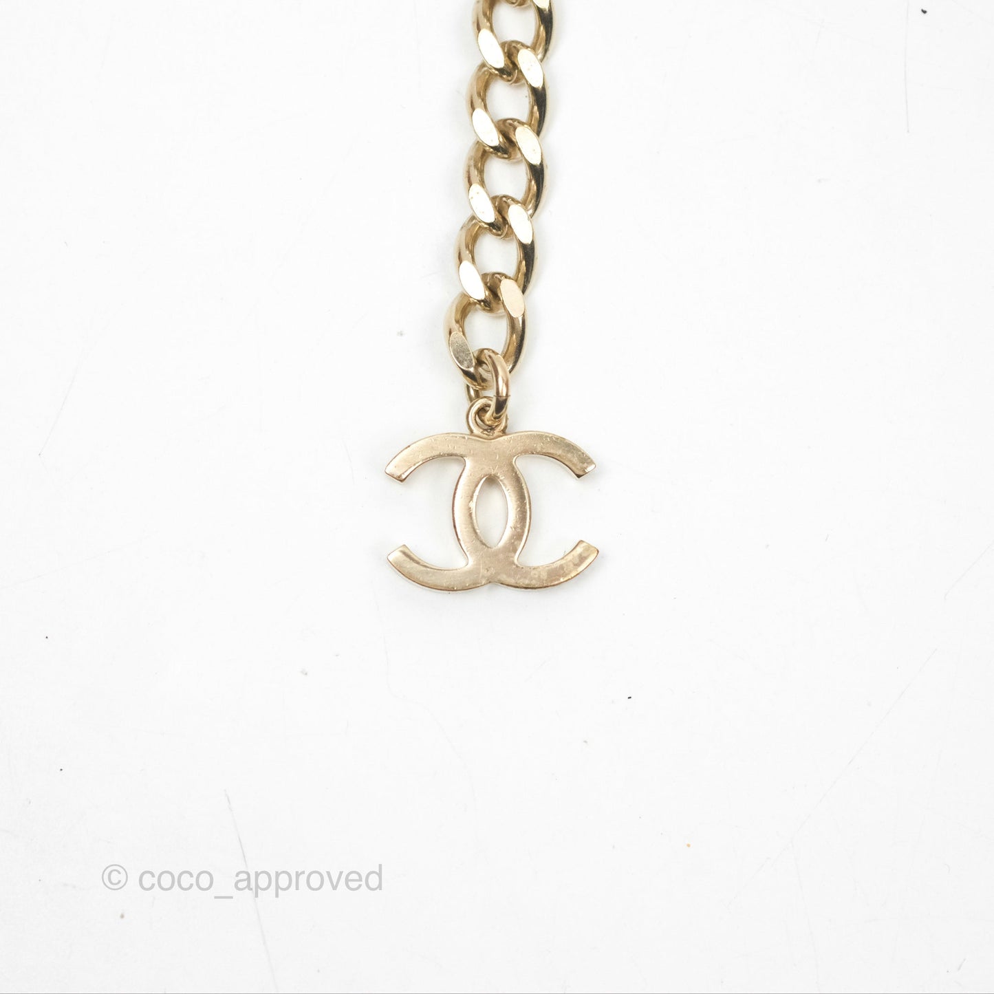Chanel CC Woven Chain Belt Gold Hardware 17P