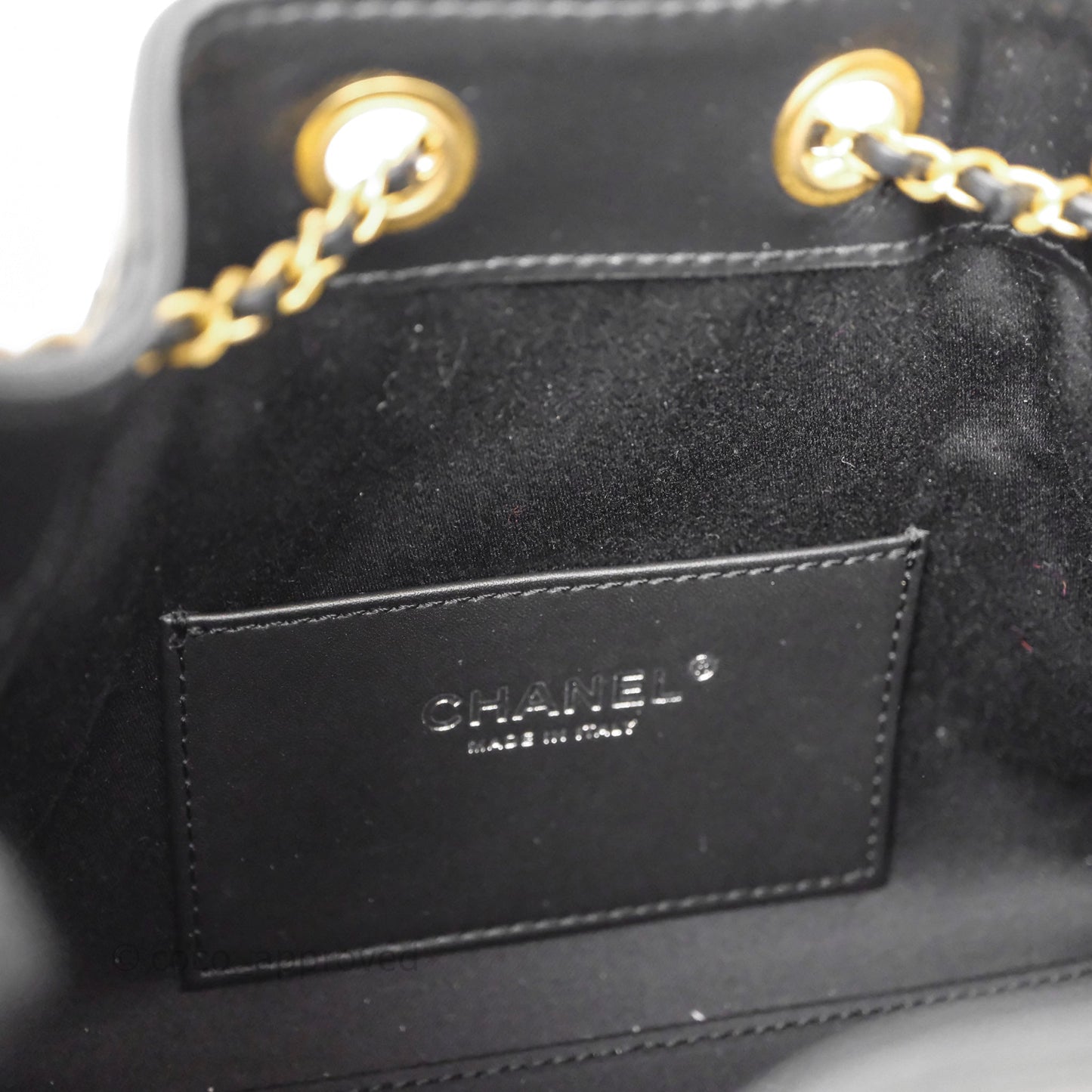 Chanel Mini 25 Black Bag Calfskin Mixed Hardware