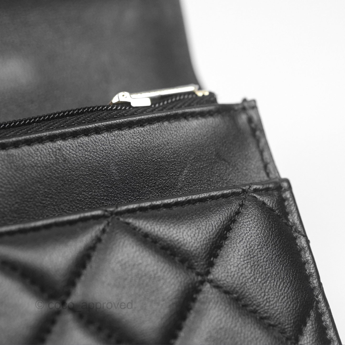 Chanel Camellia Handle WOC with Chain Black Lambskin 23K