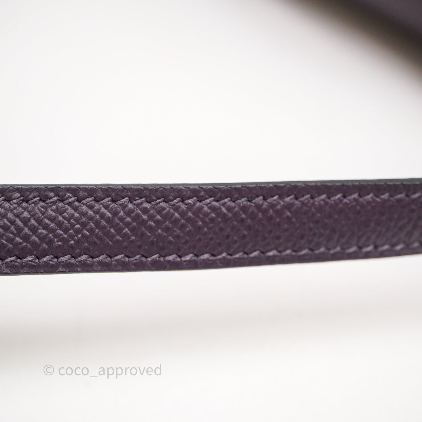 Hermès Constance Elan Raisin 59 Epsom Gold Hardware