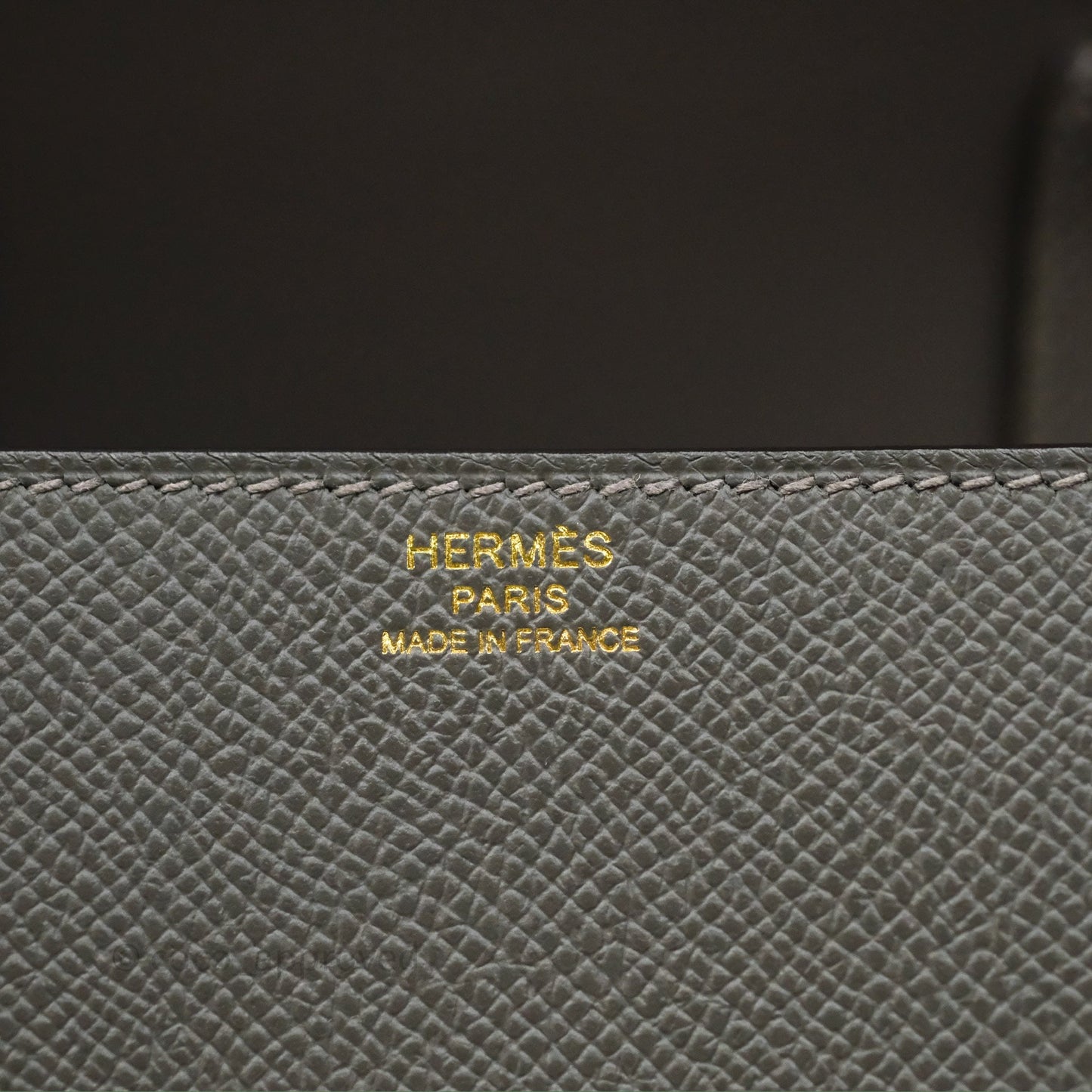 Hermès Della Cavalleria Mini Bag Gris Meyer 0L Epsom Gold Hardware