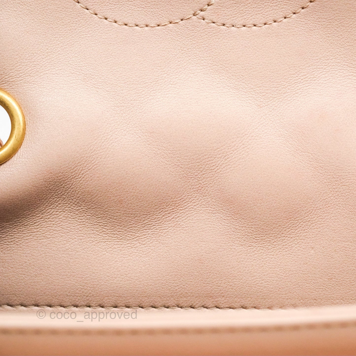 Chanel Flap Bag Pink Aged Gold Hardware