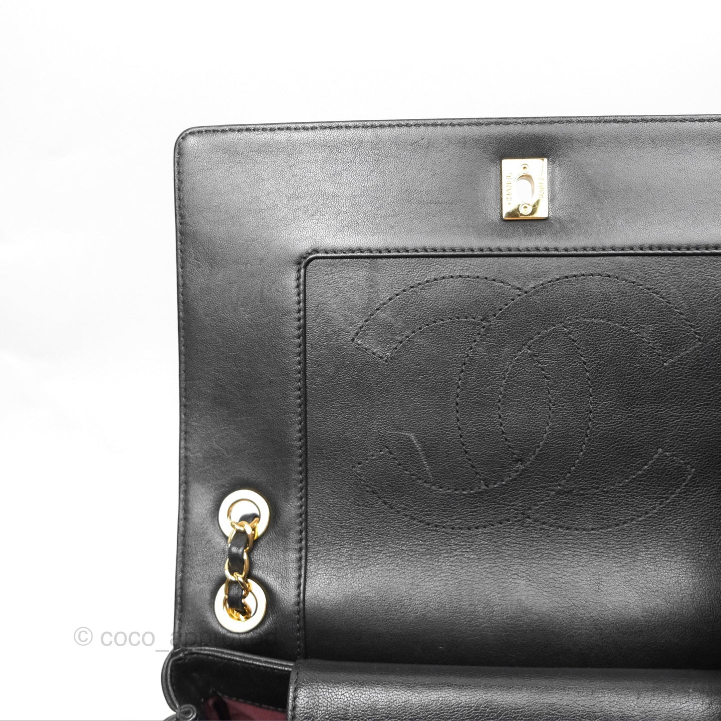 Chanel Mademoiselle Flap Bag Black Calfskin Gold Hardware