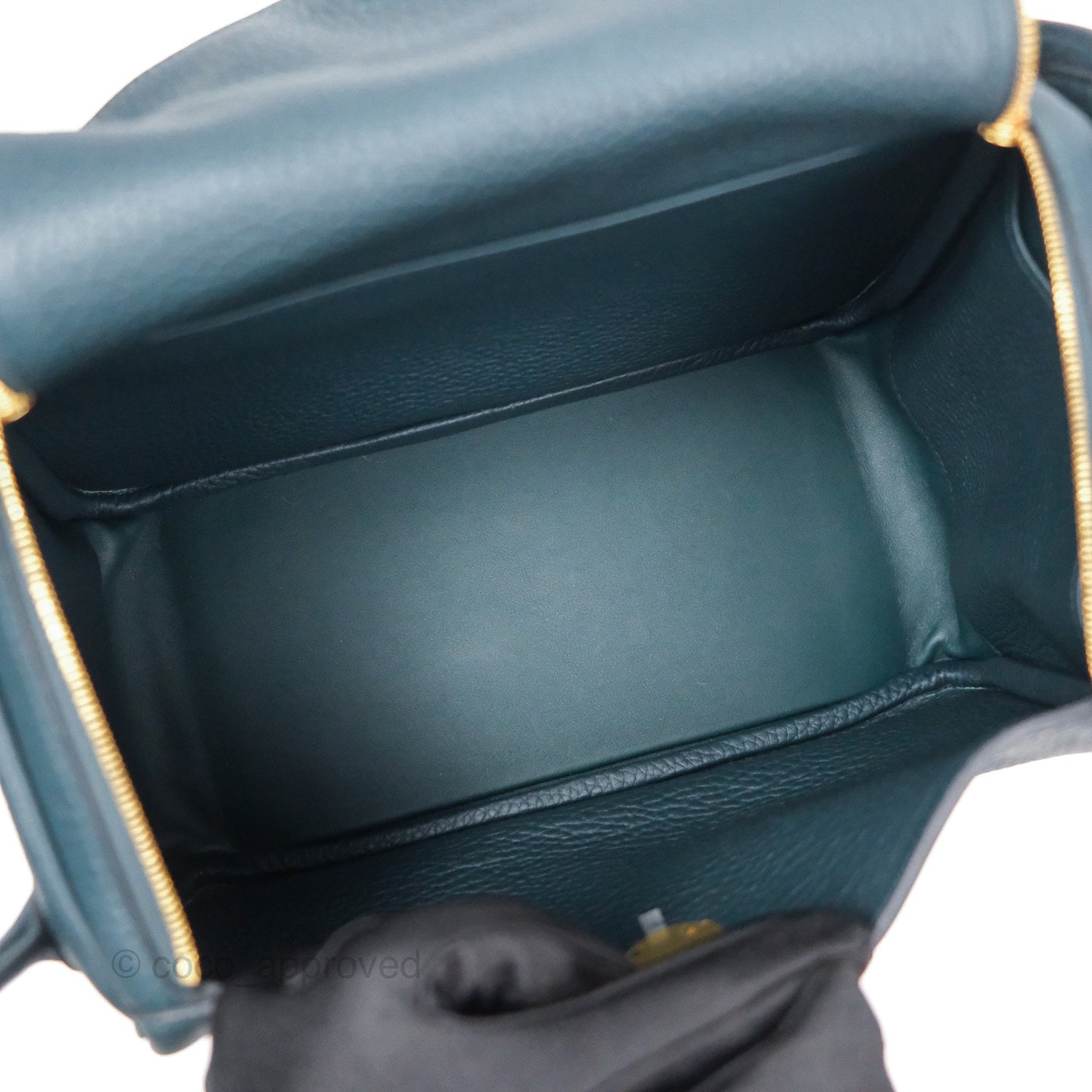 Hermès Lindy 26 Vert Cypress 6O Clemence Gold Hardware