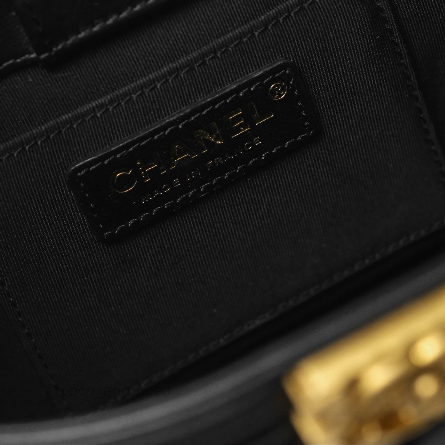 Chanel Quilted Boy Bucket Bag Black Lambskin Aged Gold Hardware