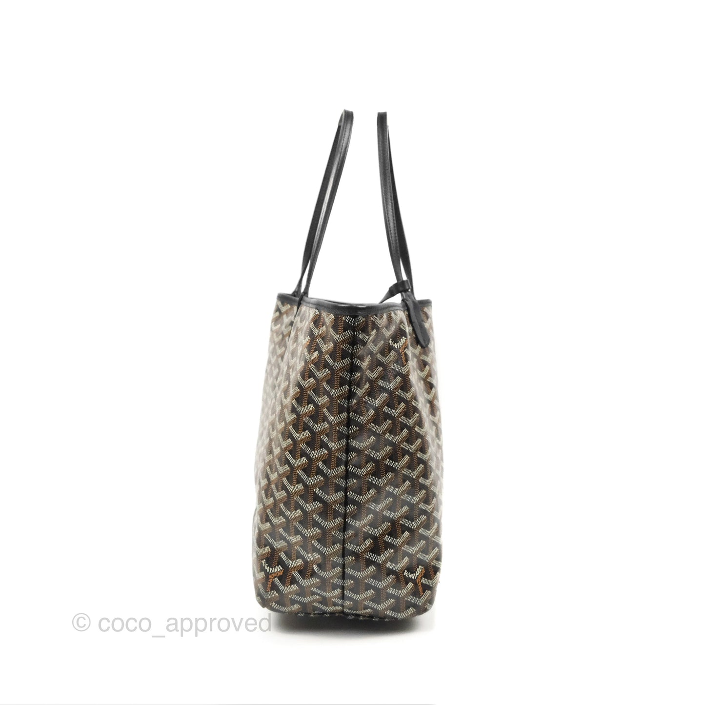 Goyard Saint Louis Black Goyardine Canvas PM⁣⁣⁣⁣⁣⁣⁣⁣⁣⁣⁣⁣⁣⁣⁣⁣⁣⁣⁣⁣