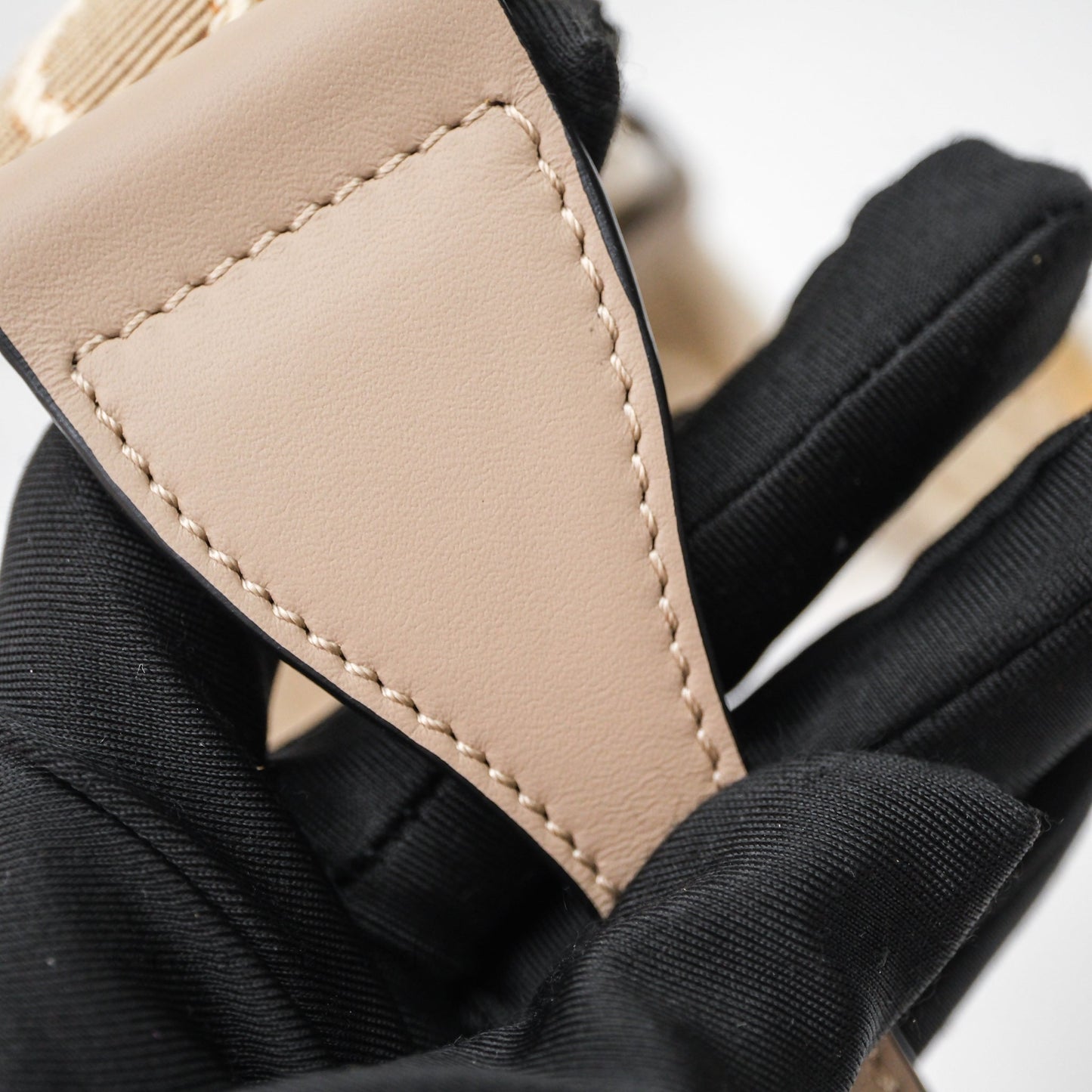 Loewe Mini Gate Dual Bag Beige Sand Soft Calfskin Jacquard Strap