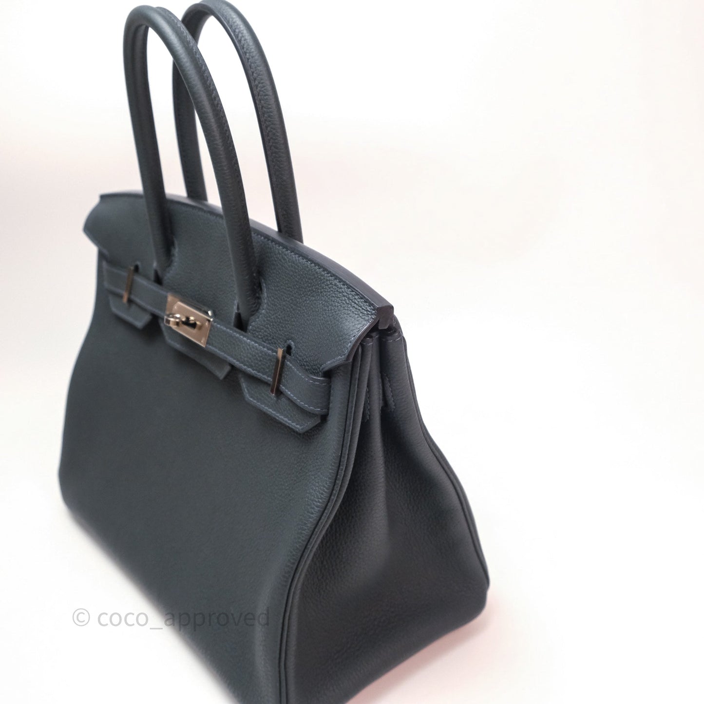 Hermès Birkin 30 Vert Rousseau V0 Togo Palladium Hardware