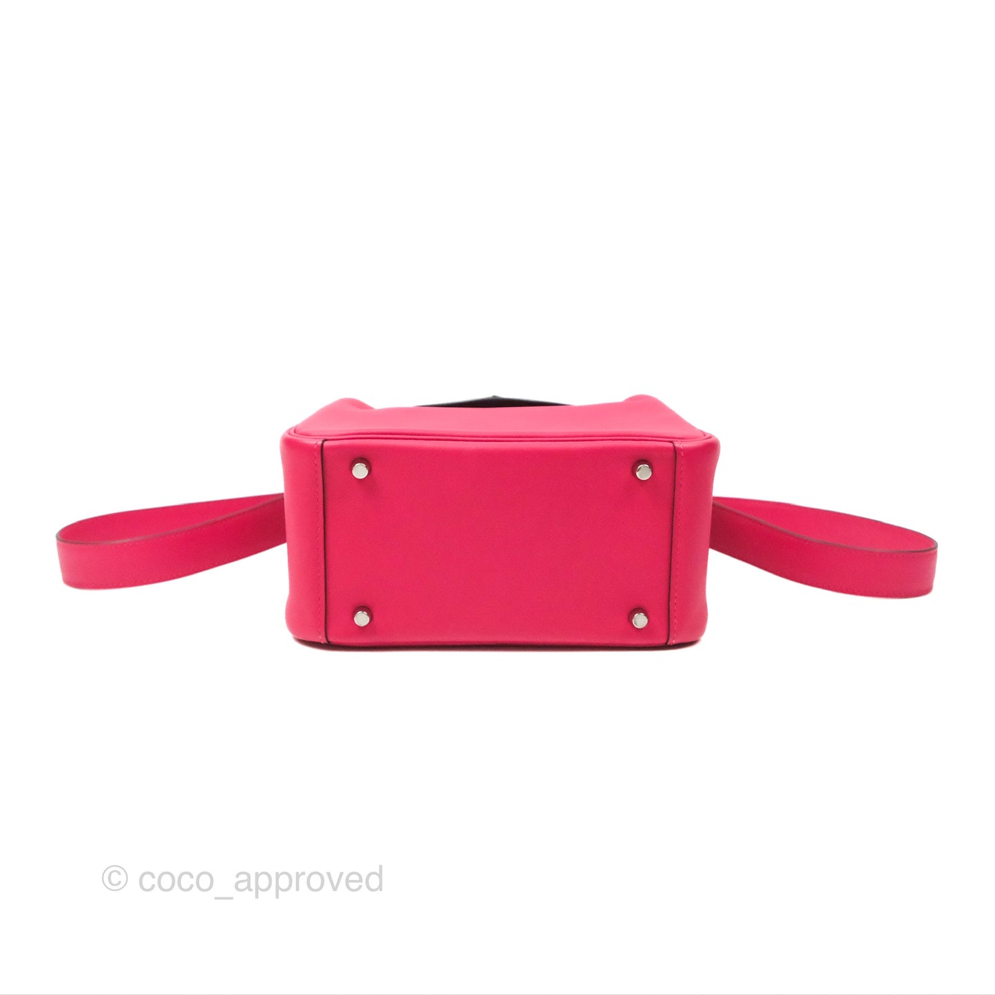 Hermès Mini Lindy 20 Framboise / Rouge Sellier Swift Palladium Hardware