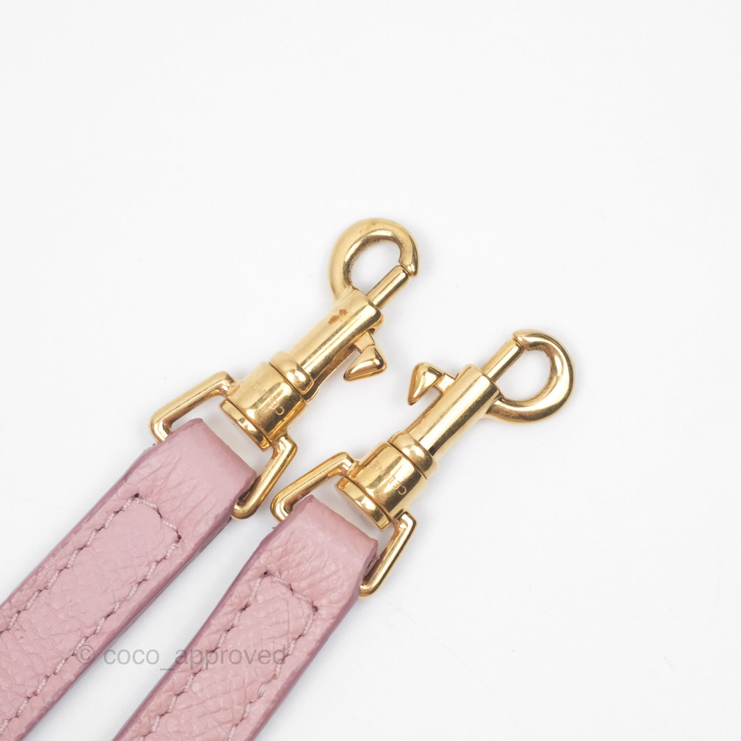 Celine Nano Belt Bag Pink Grained Calfskin Gold Hardware