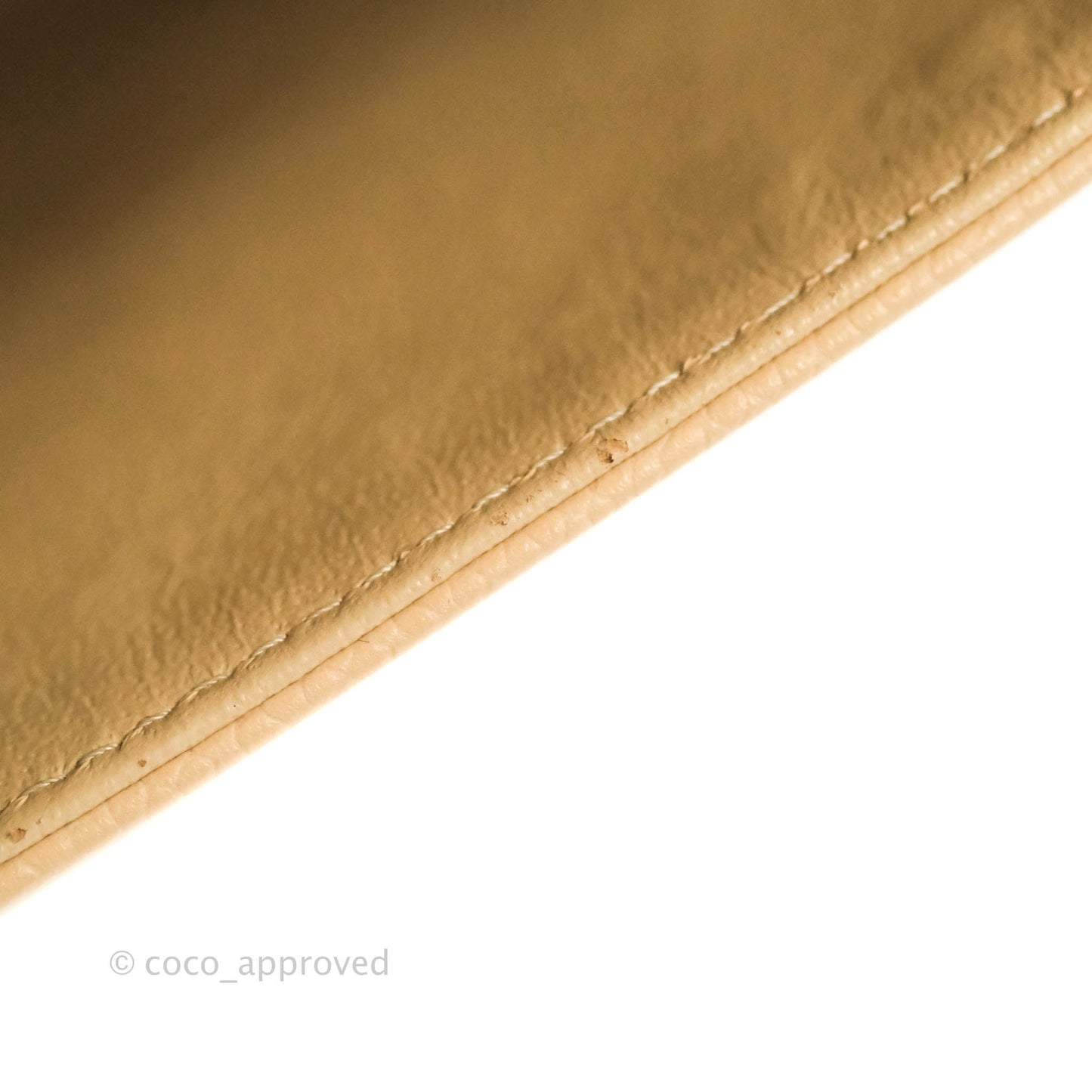 Chanel Classic M/L Medium Double Flap Beige Caviar Gold Hardware