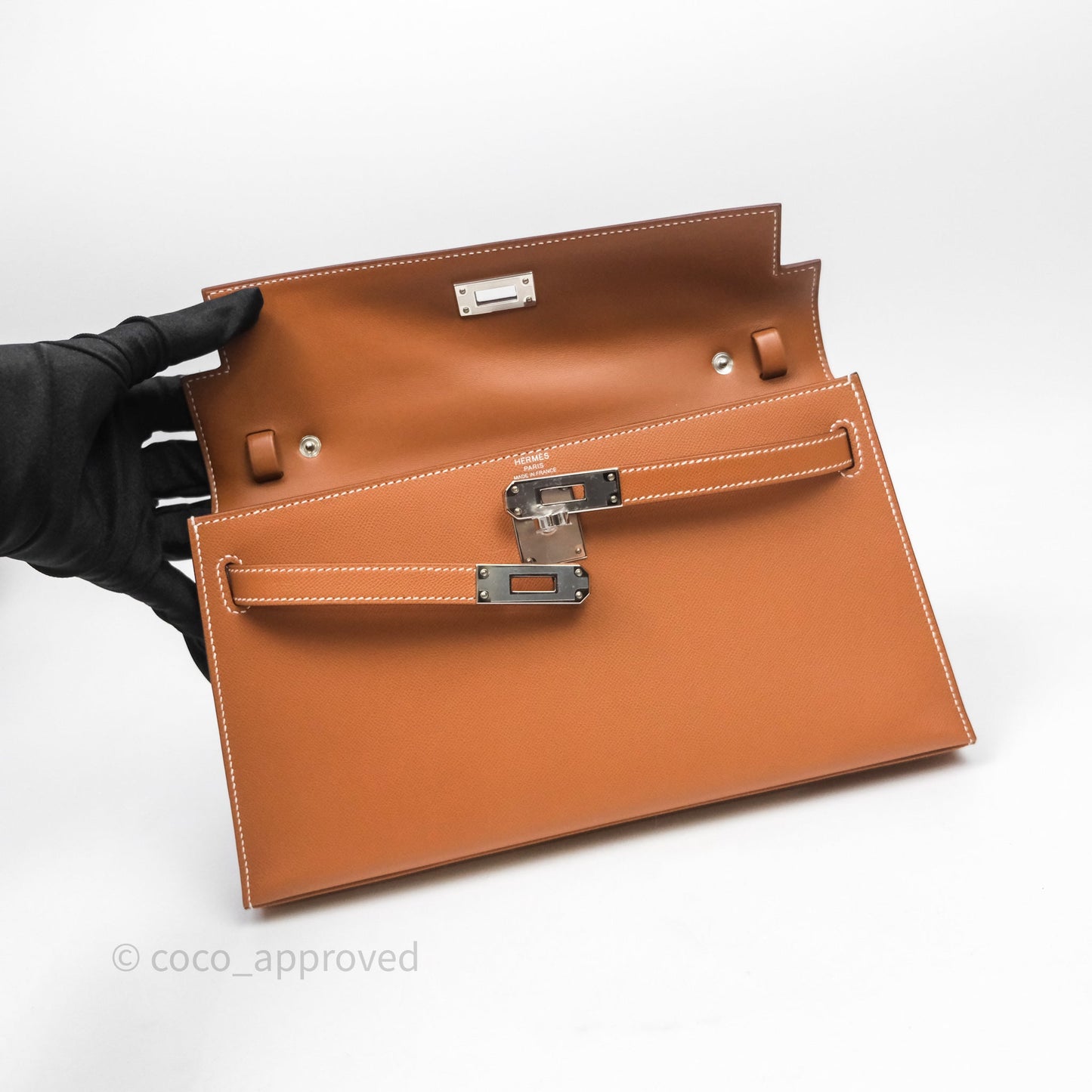 Hermes Kelly Elan Gold Madame Palladium Hardware