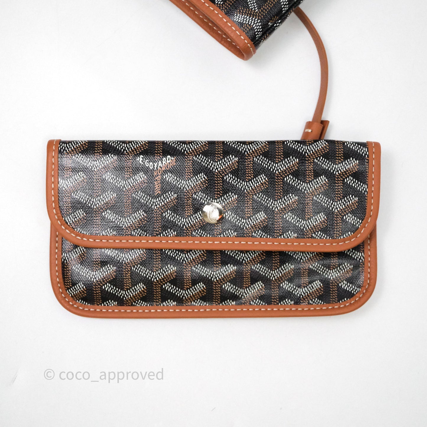 Goyard St Louis Tote PM Tan Black