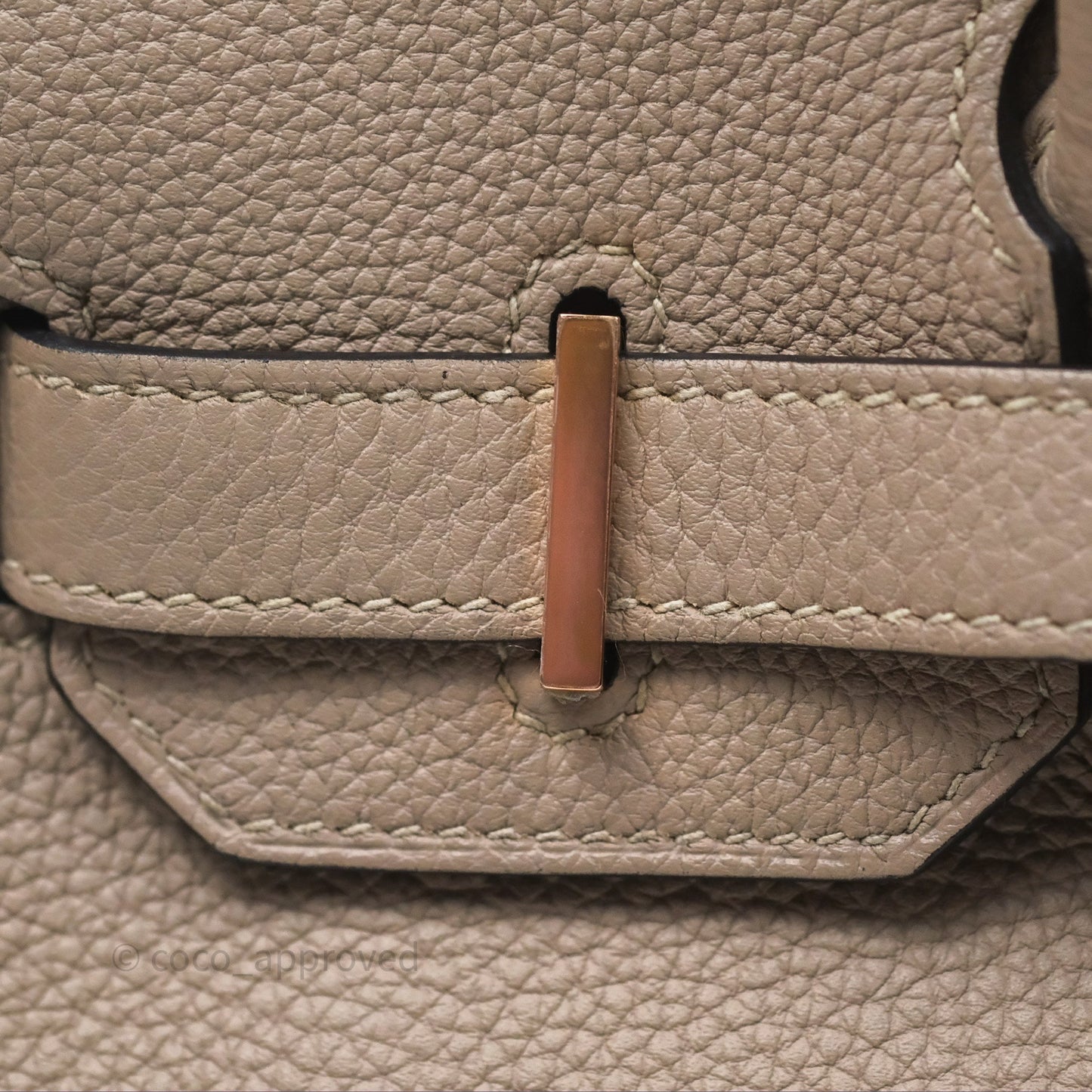Hermès Birkin 30 Retourne Gris Asphalte M8 Togo Rose Gold Hardware