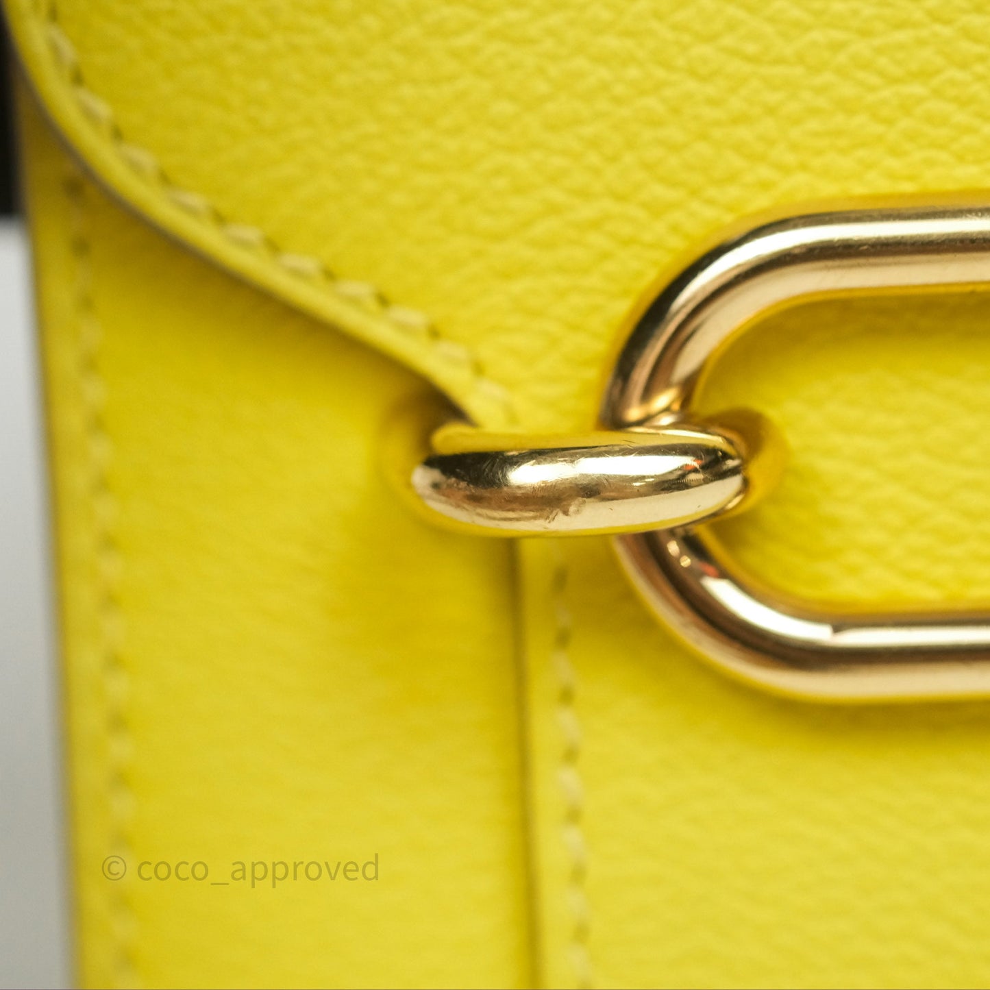 Hermès Roulis Mini 18 Lime 9R Evercolor Gold Hardware