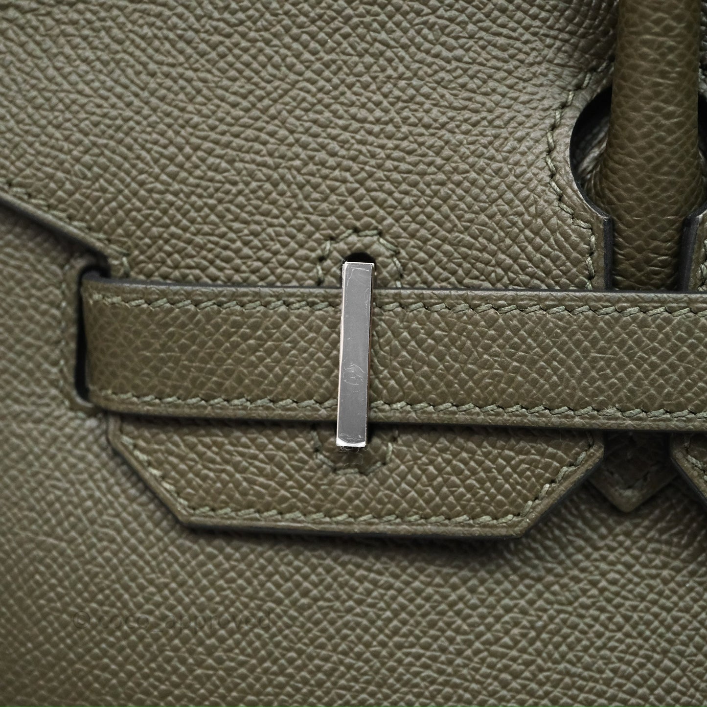 Hermès Birkin 30 Vert de Gris C6 Epsom Sliver Hardware