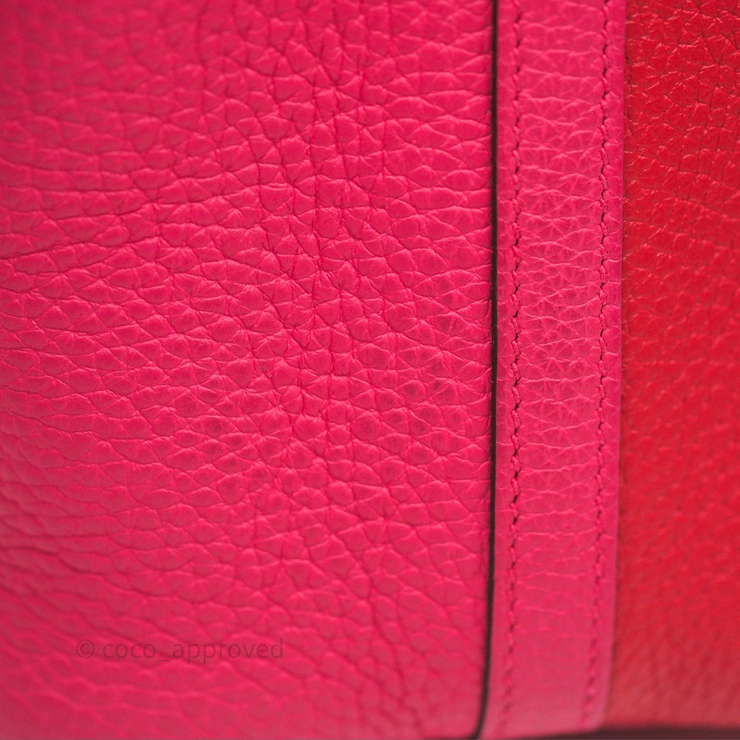 Hermès Picotin 18 Rouge de Coeur S3/ Rose Extrême I6/ Bleu Zanzibar B3 Clemence Palladium Hardware