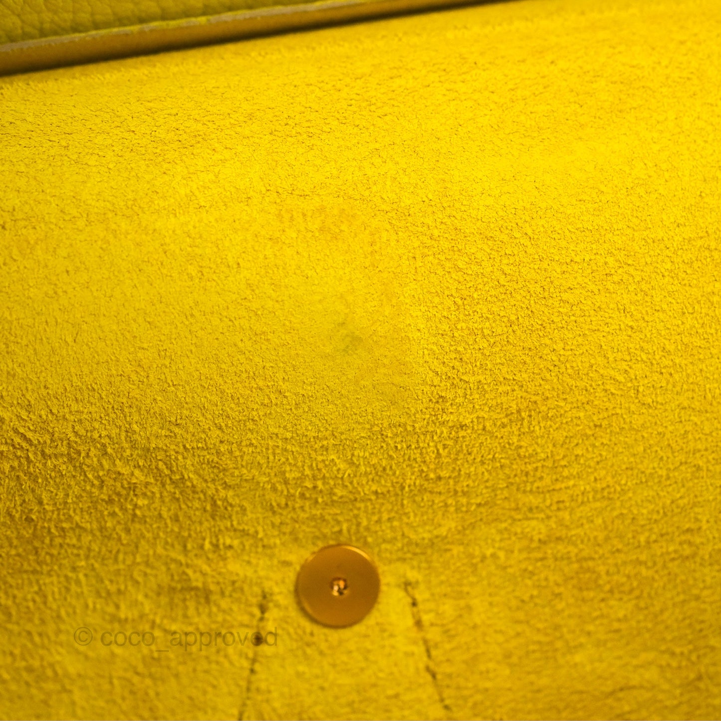 Celine Small Tie Knot Bag Yellow Grained Leather