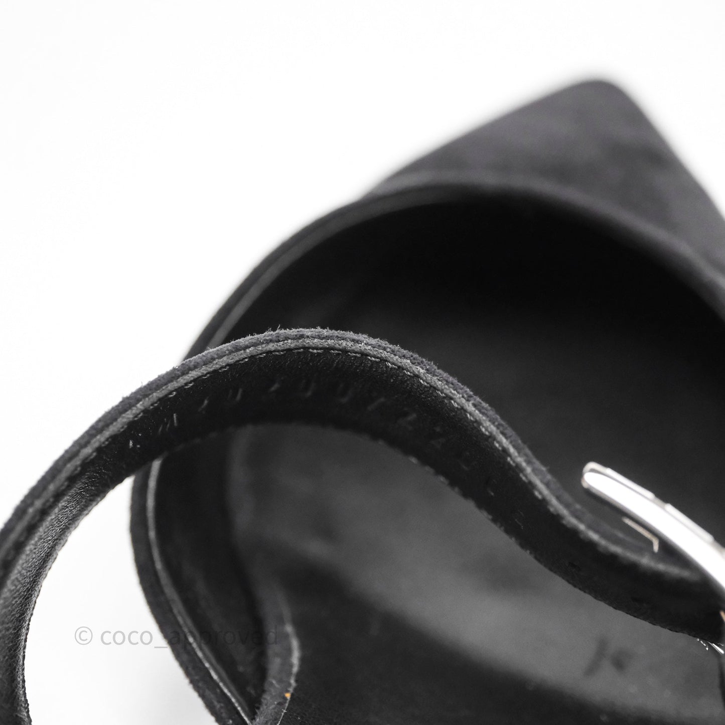 Hermès Suede Blink Black Size 37