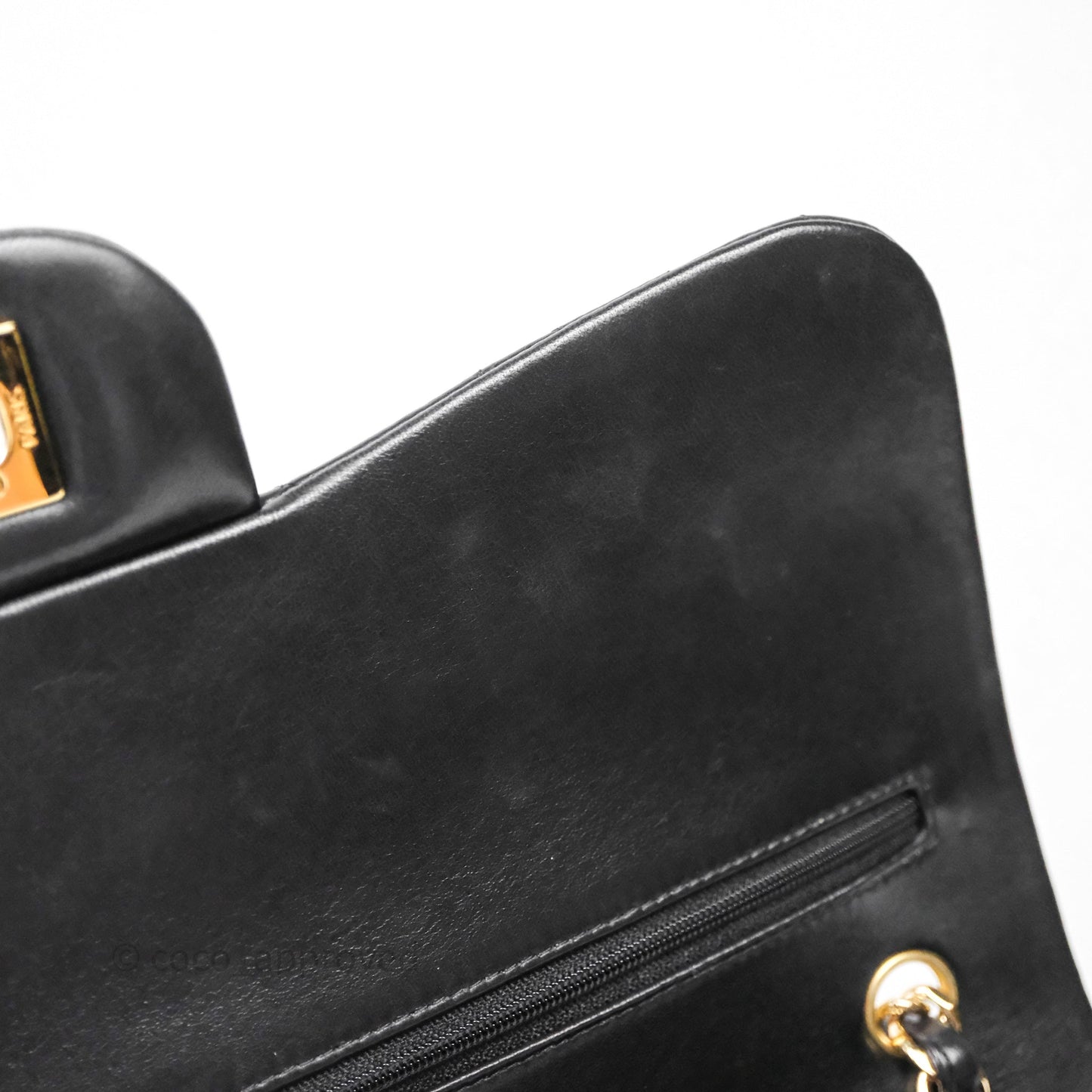 Chanel Classic Jumbo Double Flap Black Lambskin Bag Gold Hardware
