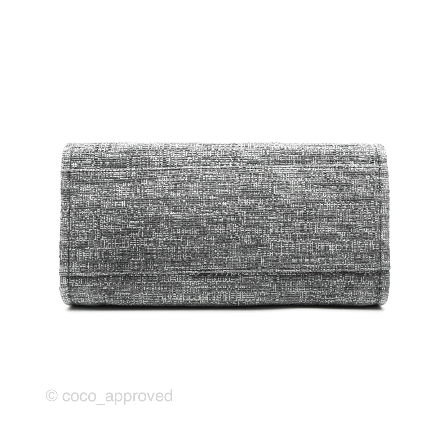 Chanel Large Deauville Charcoal Grey Tweed