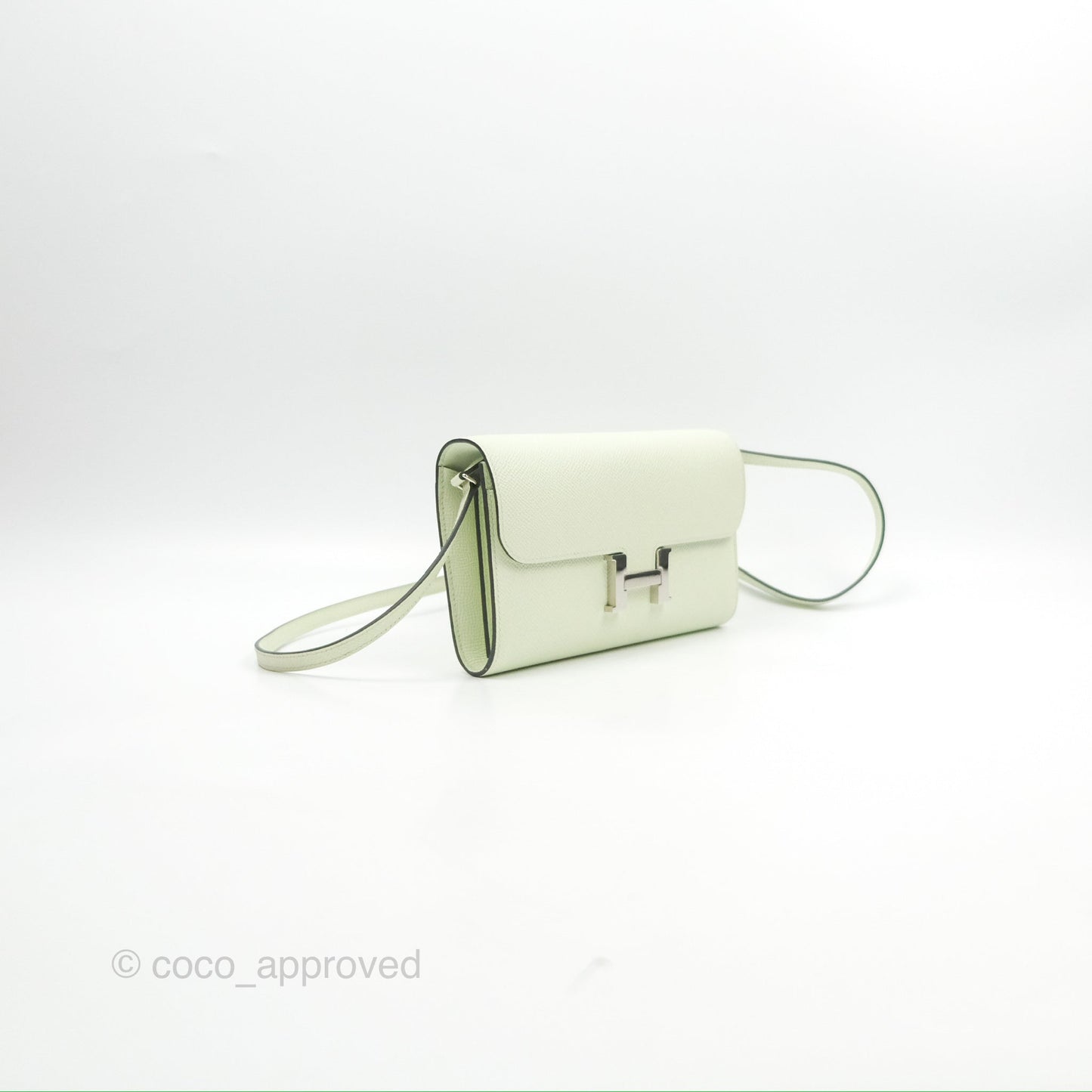 Hermès Constance To Go Wallet Vert Fizz Epsom Palladium Hardware