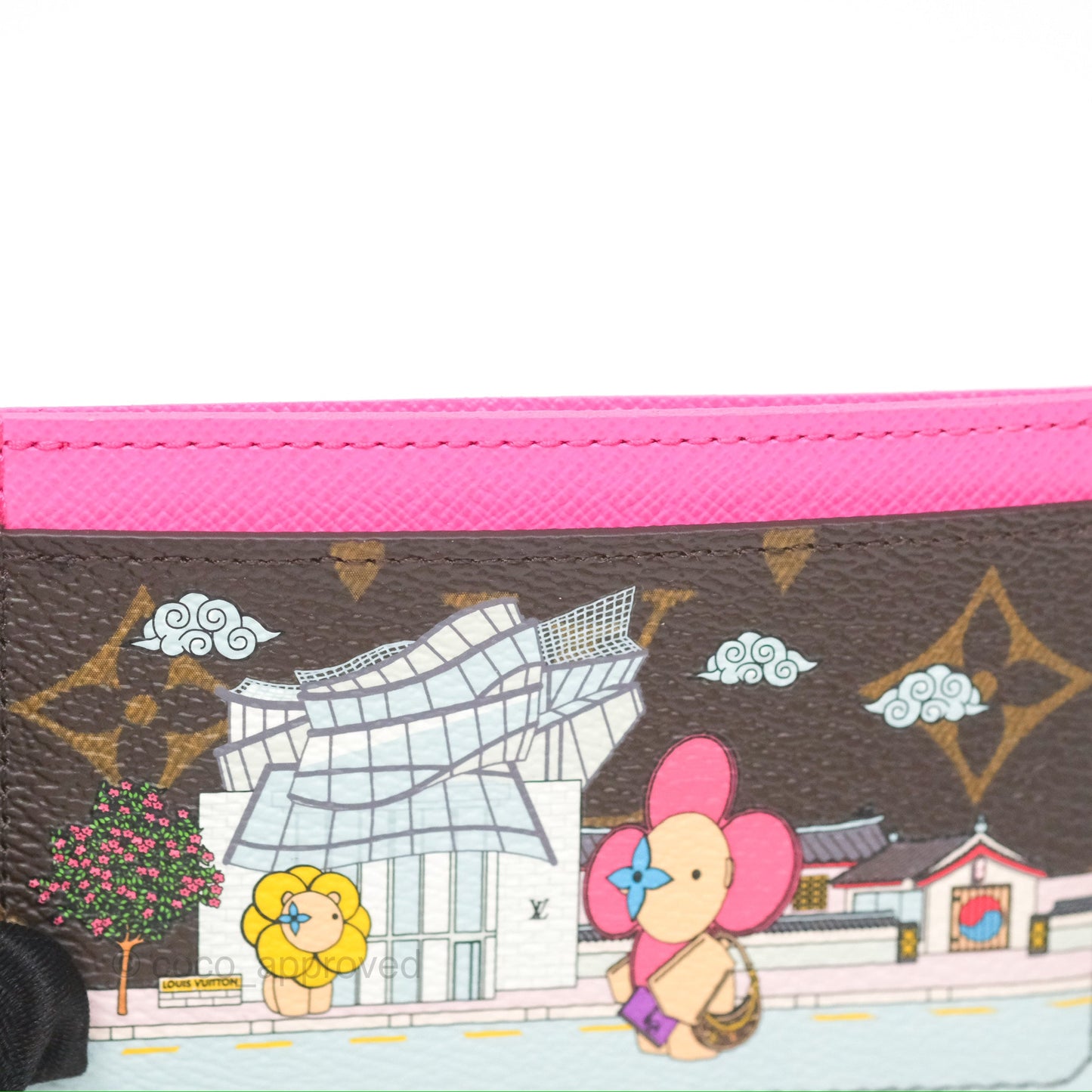 Louis Vuitton Seoul Mascot Card Holder Monogram Canvas