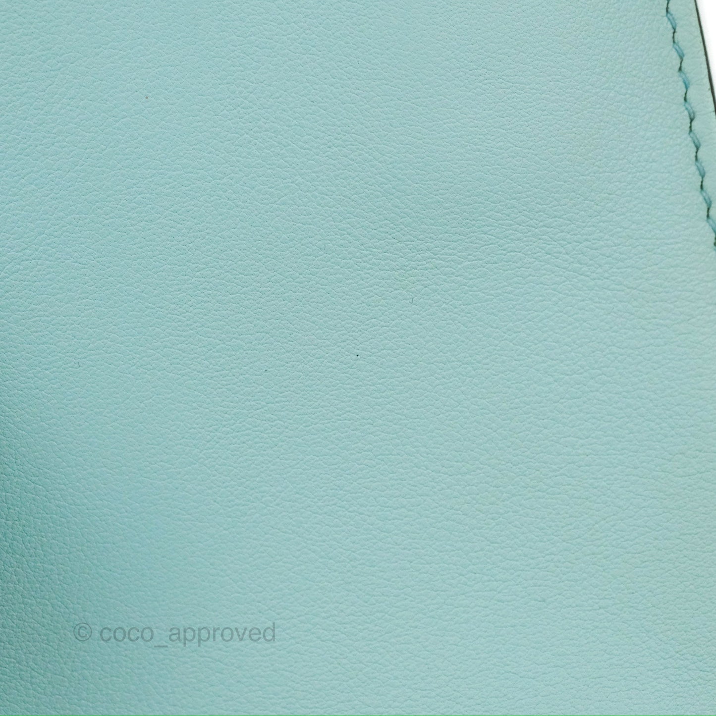 Hermès Halzan 22 Mini Aqua Swift Palladium Hardware