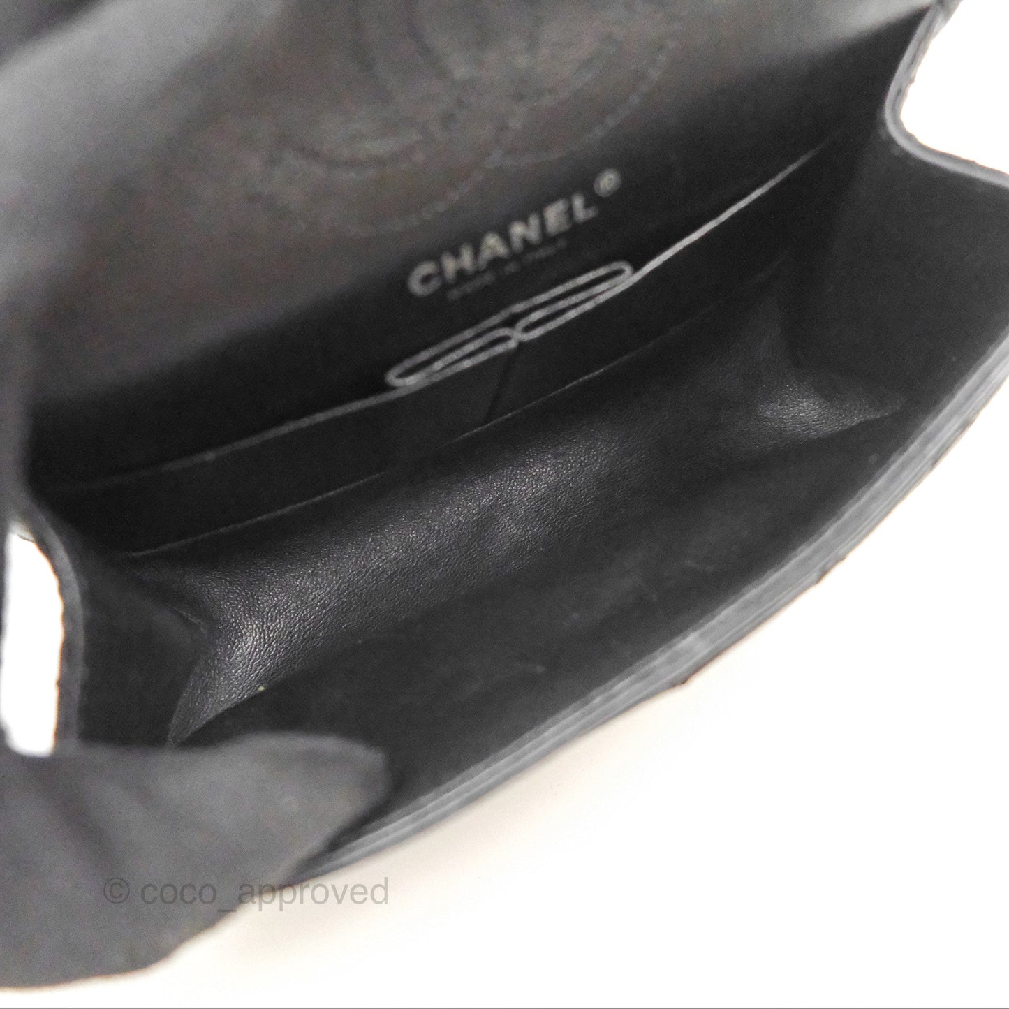 Chanel Mini Reissue 224 Black Aged Calfskin Ruthenium Hardware