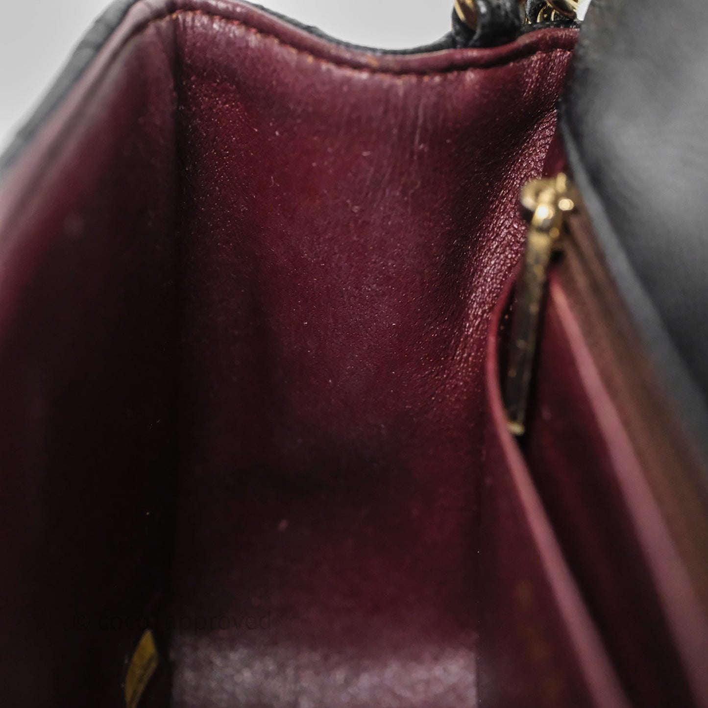 Chanel Mini Square Quilted Black Caviar Gold Hardware