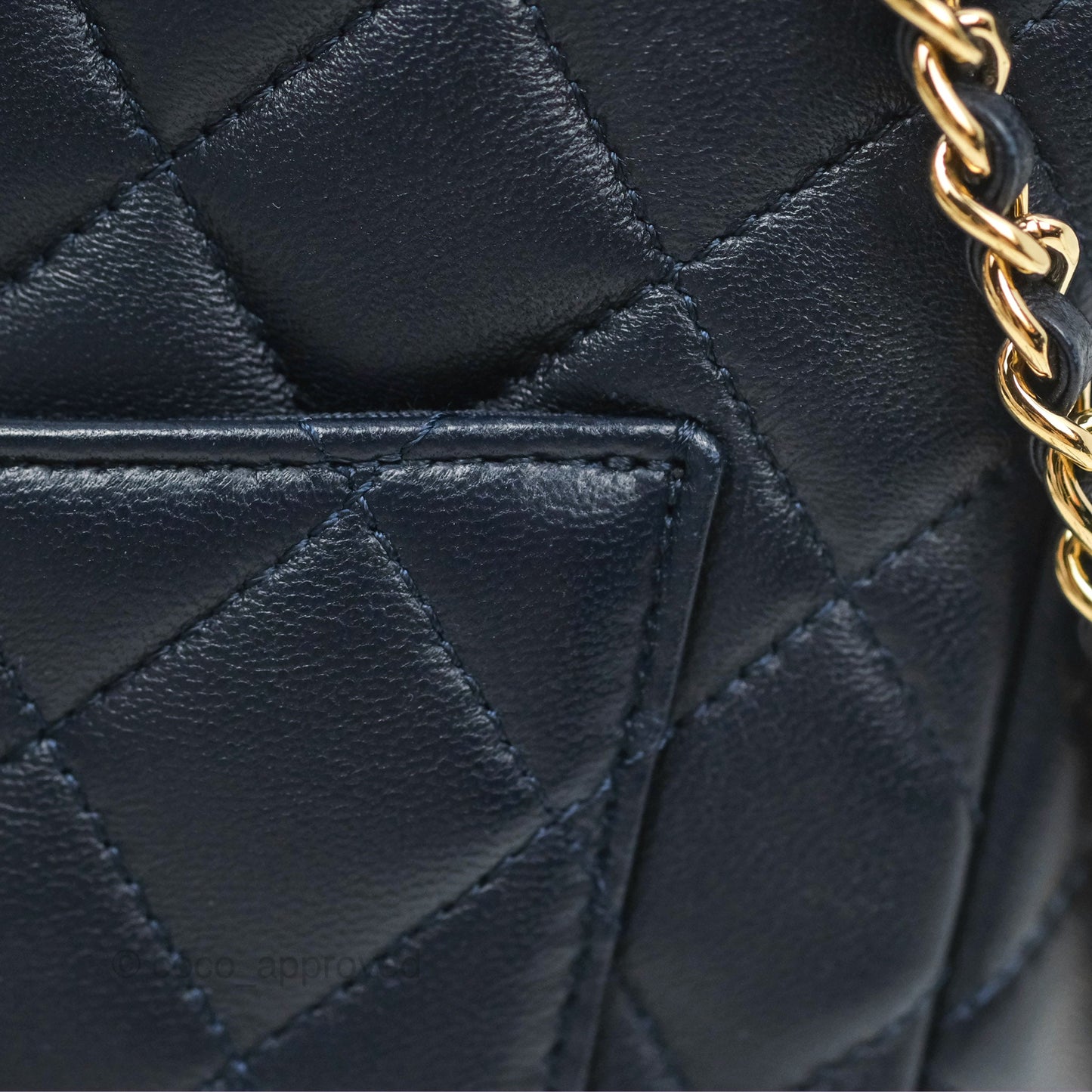 Chanel Small Seoul Backpack Navy Lambskin Gold Hardware