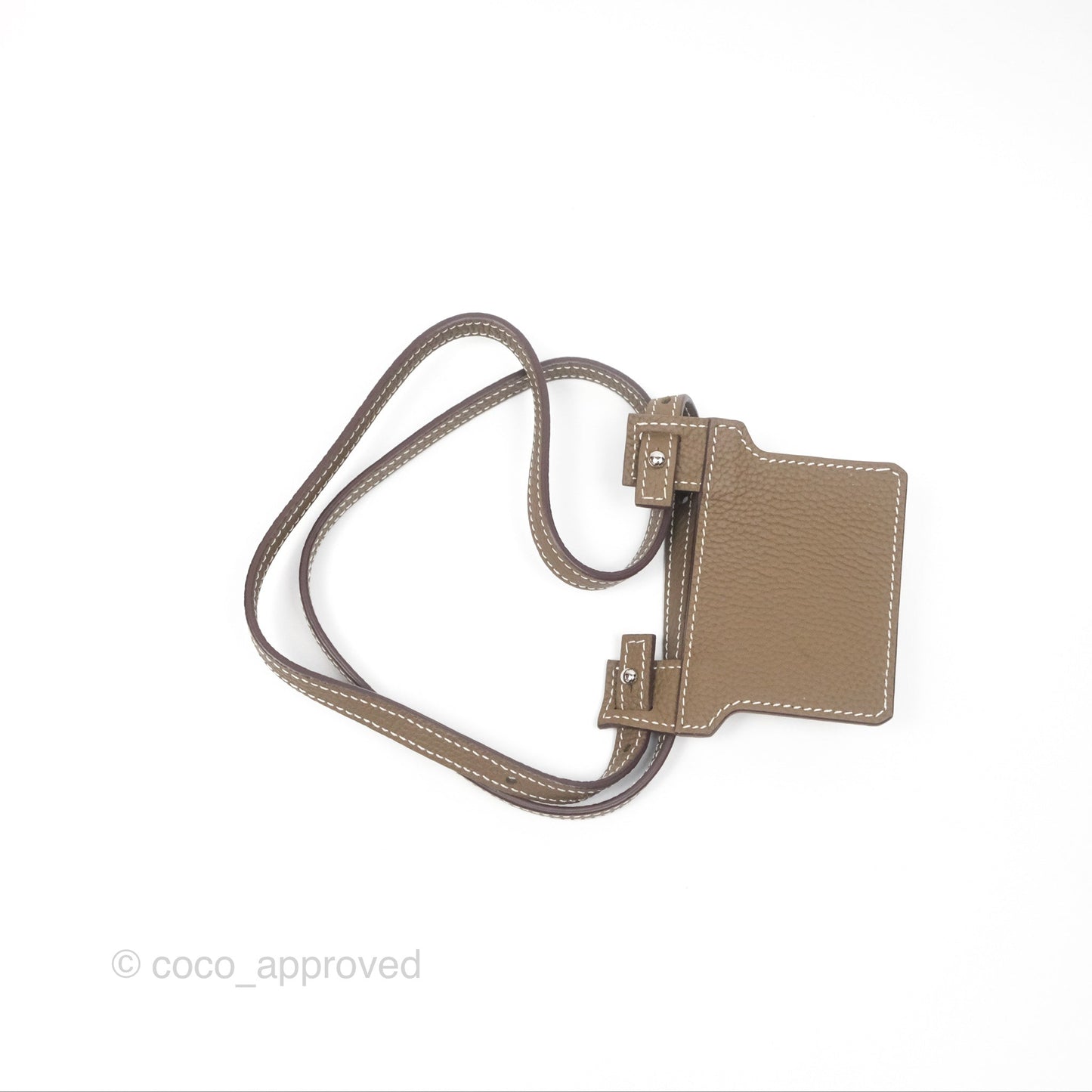 Hermès Roulis Slim Wallet Etoupe Chevre Mysore Palladium Hardware