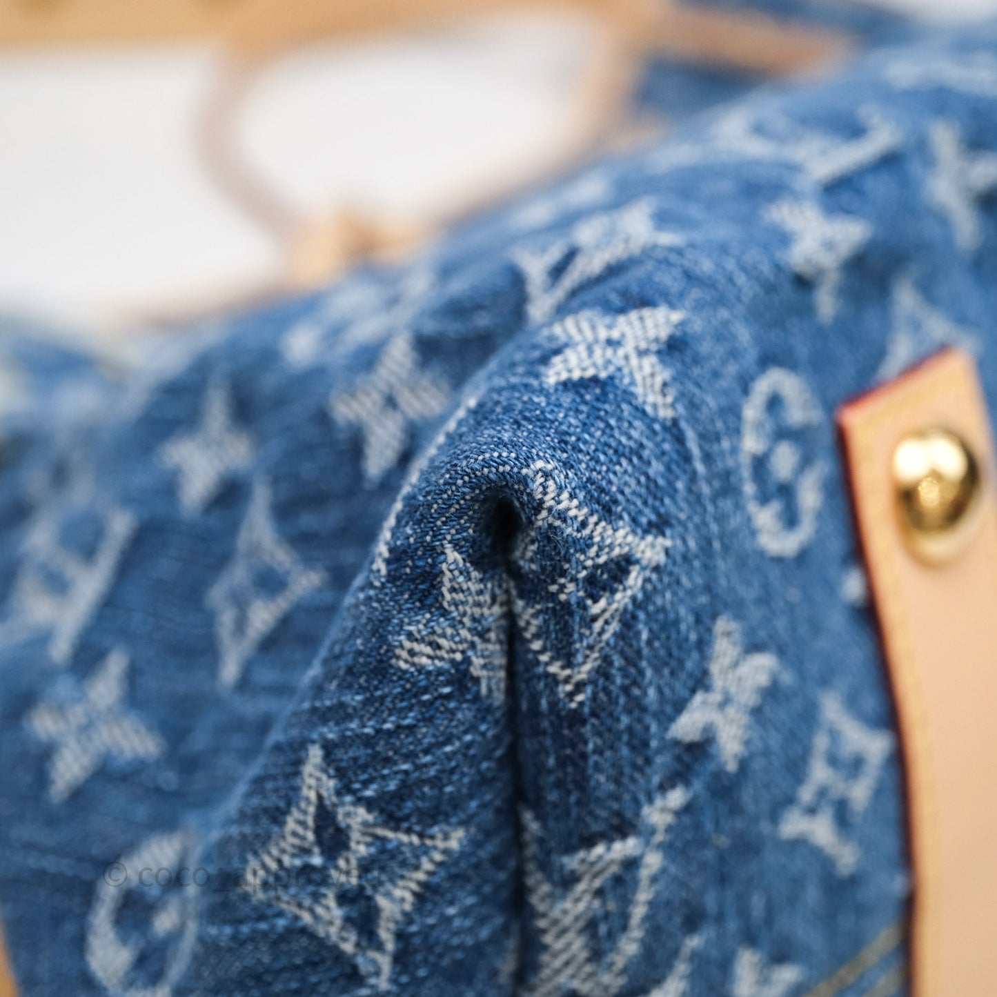 Louis Vuitton CarryAll MM Denim Blue Monogram