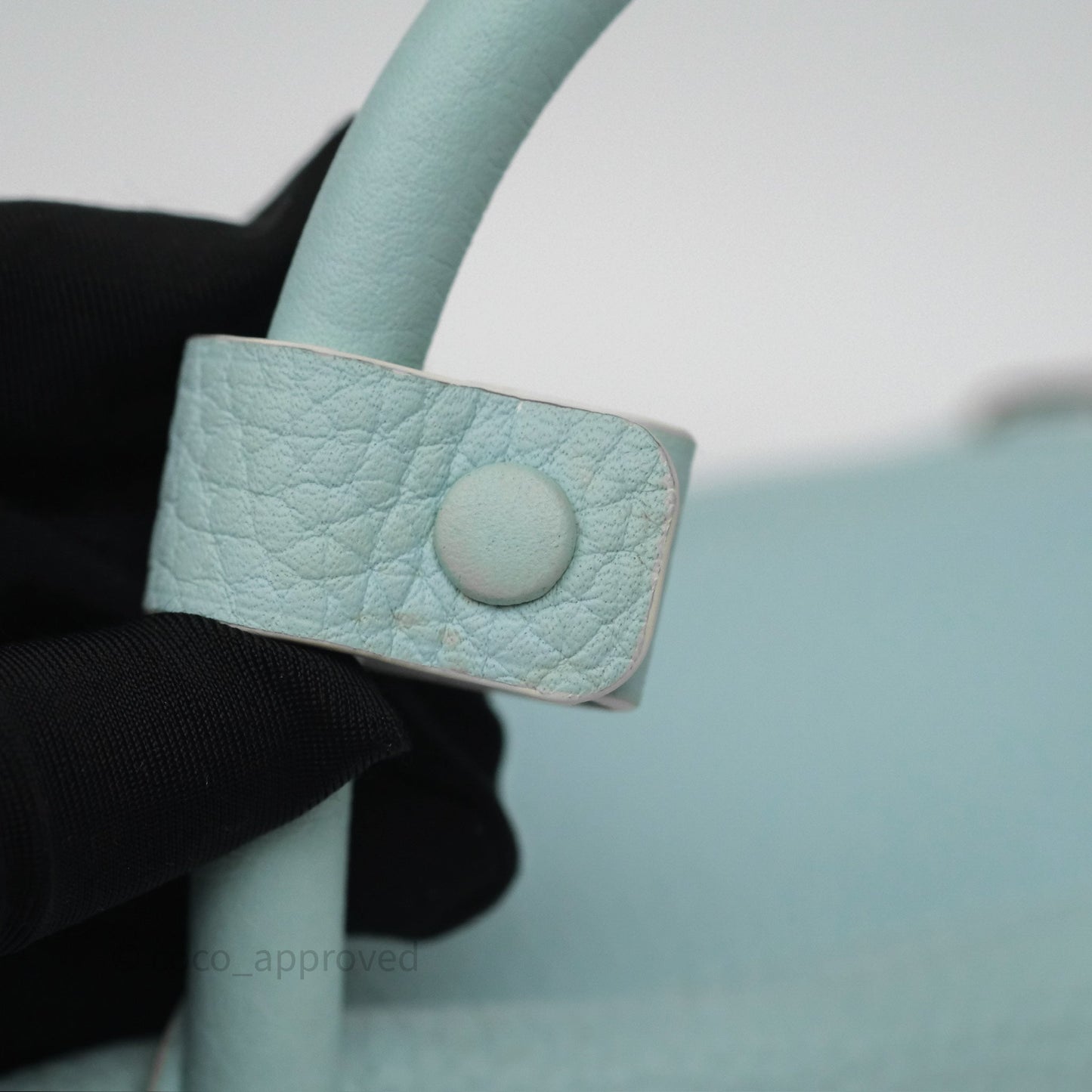 Delvaux Cool Box Mini Taurillon Soft Grained Calfskin Celadon
