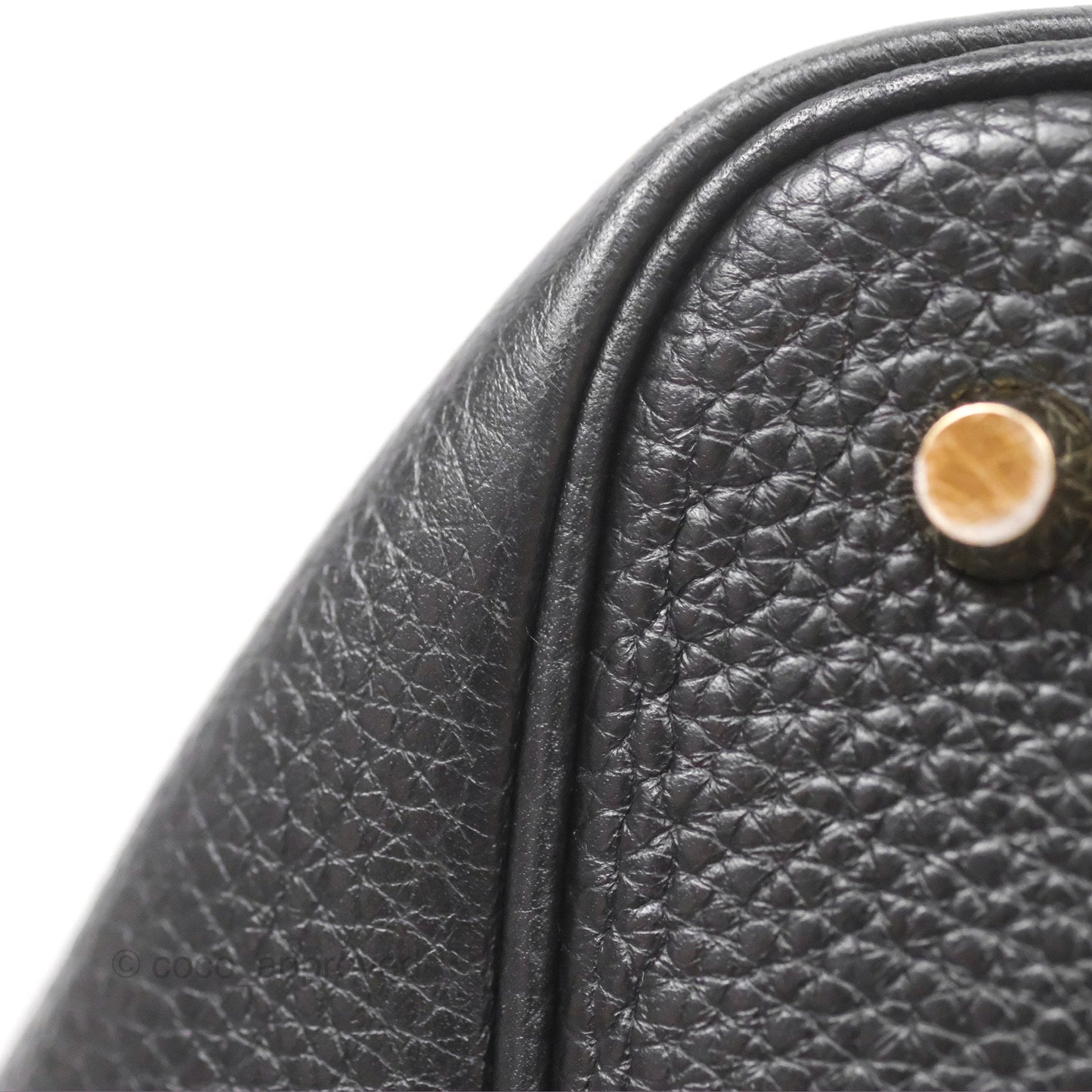 Hermès Picotin 22 Black Noir 89 Clemence Gold Hardware