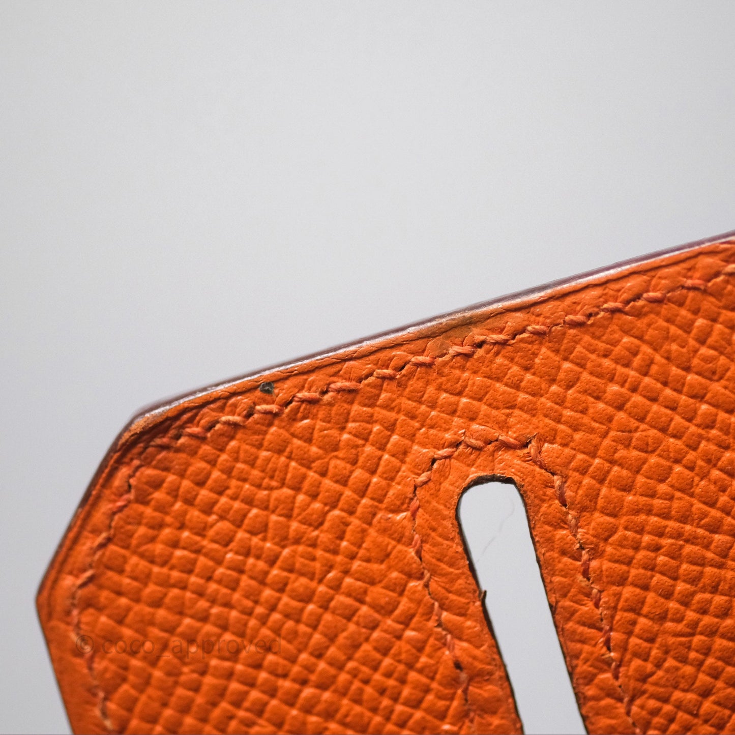 Hermès Birkin 30 Retourne Orange Epsom Palladium Hardware