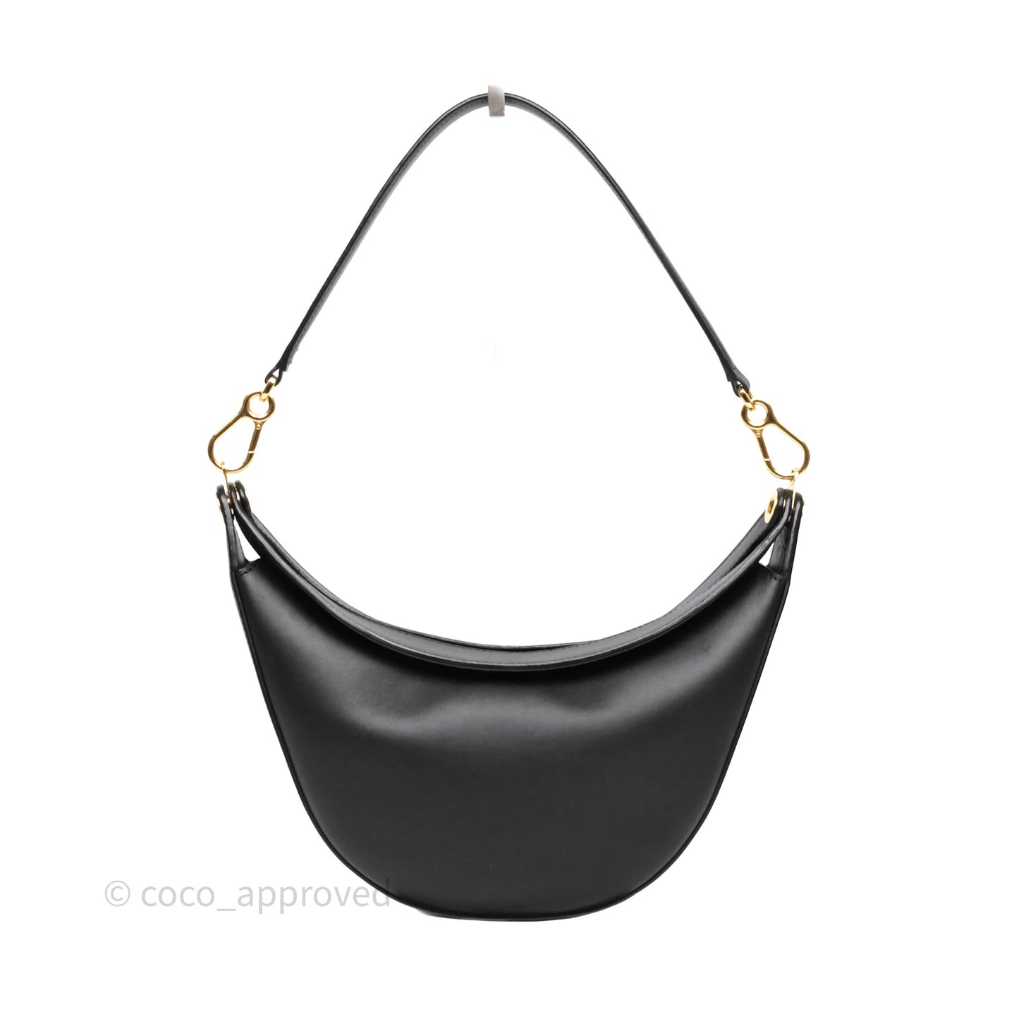Loewe x Howls Calcifer Luna Shoulder Bag In Black Calfskin