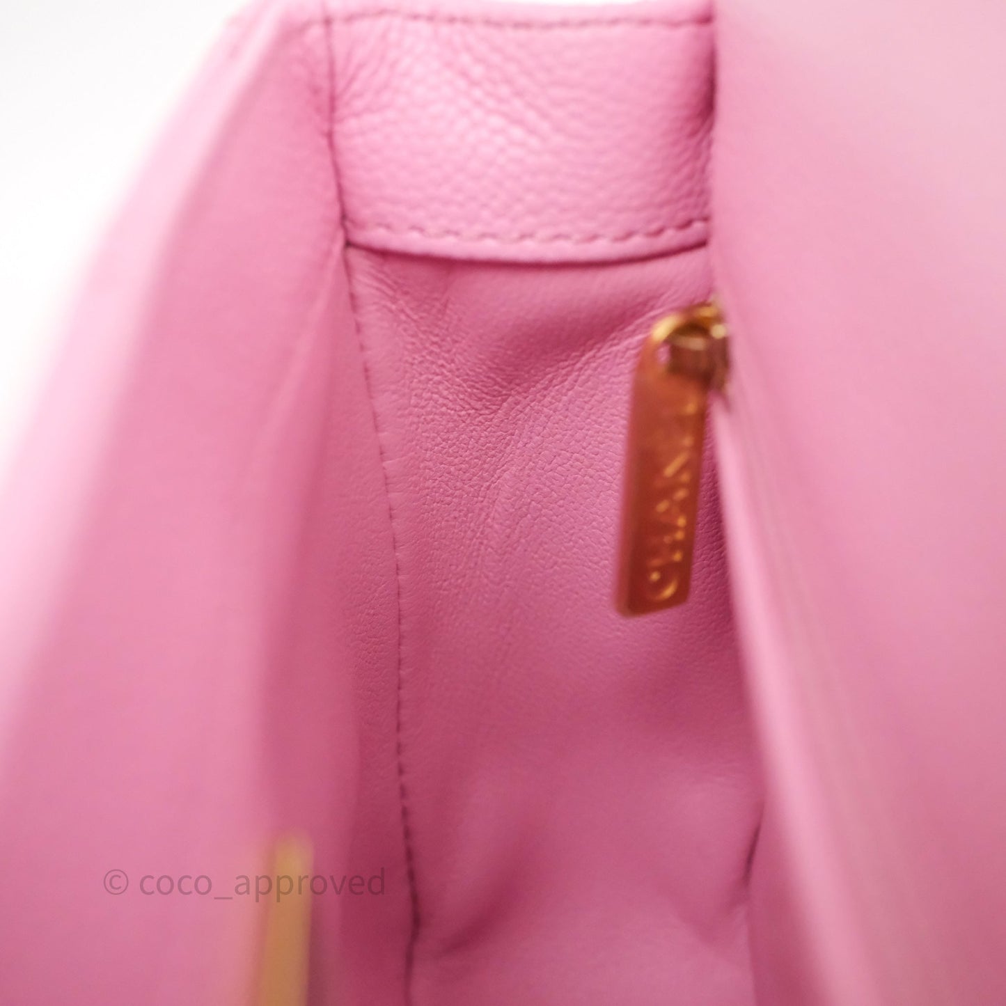 Chanel Heart Crush Mini Flap Bag Pink Caviar Aged Gold Hardware