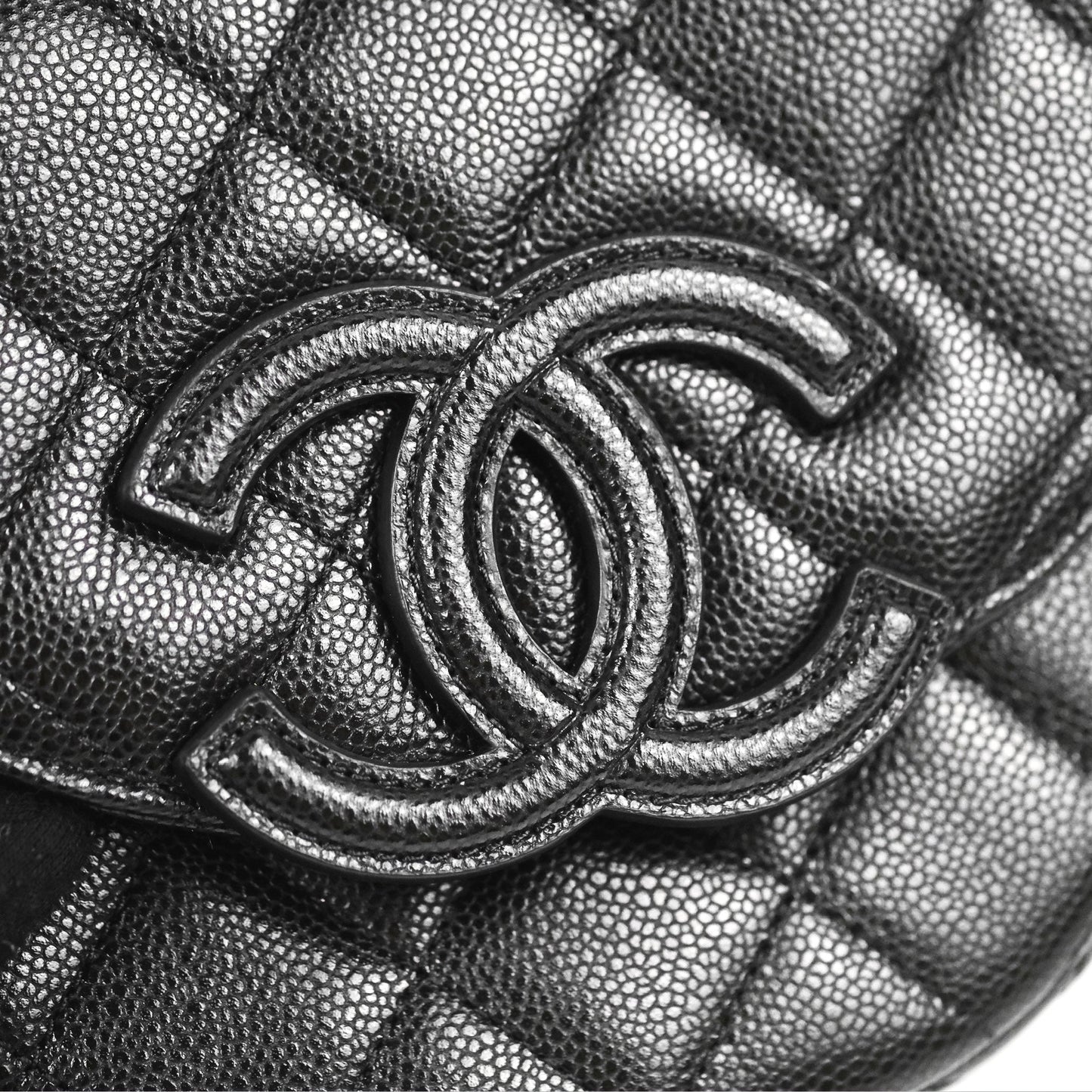 Chanel Mini Messenger Black Caviar Bag 23P