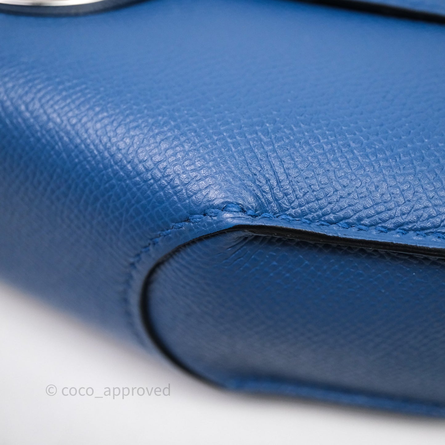 Hermès Cherche-Midi R2 Bleu Agate Epsom Palladium Hardware