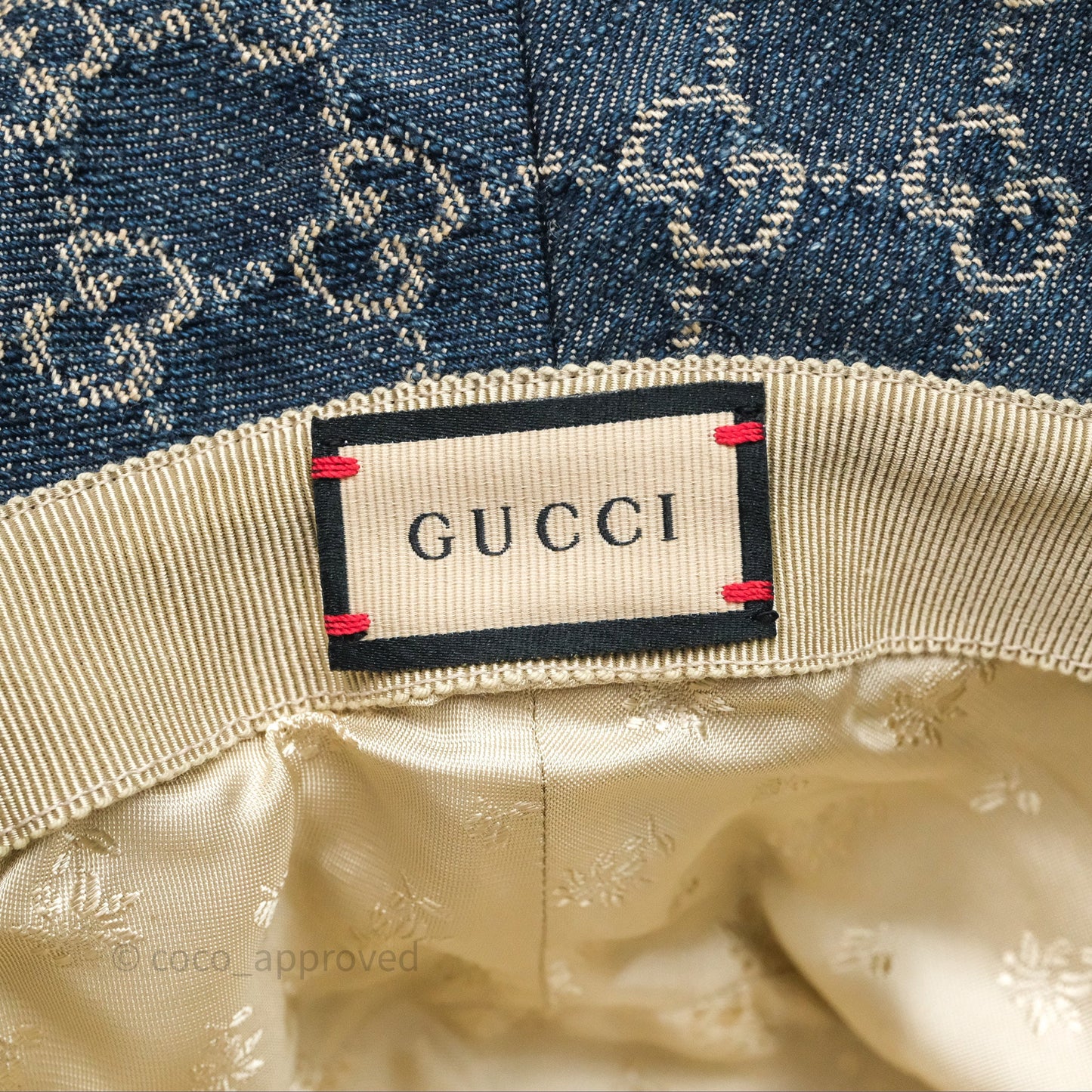 Gucci GG Supreme Denim Bucket Hat