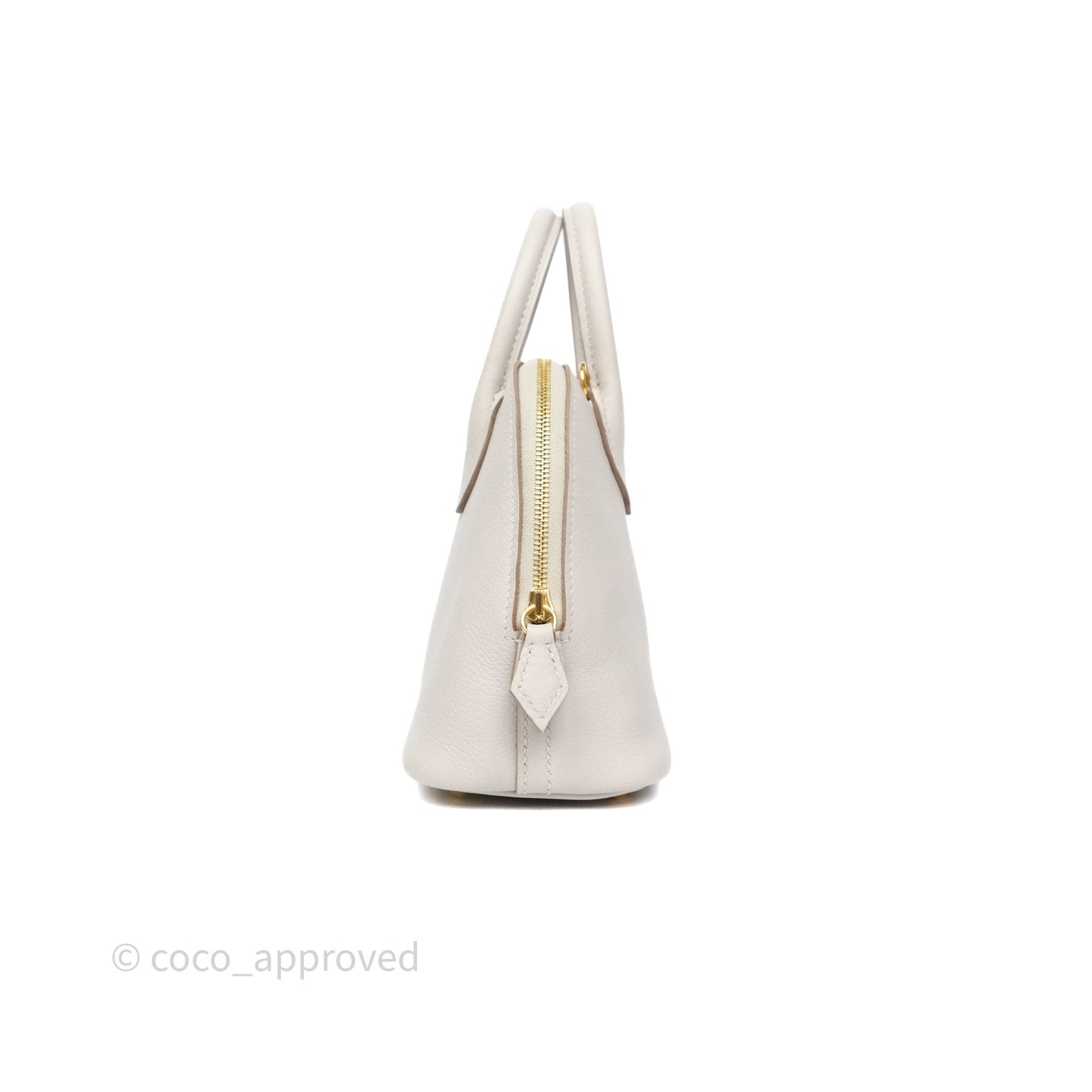 Hermès Bolide Mini 1923 Gris Perle 80 Evercolor Gold Hardware