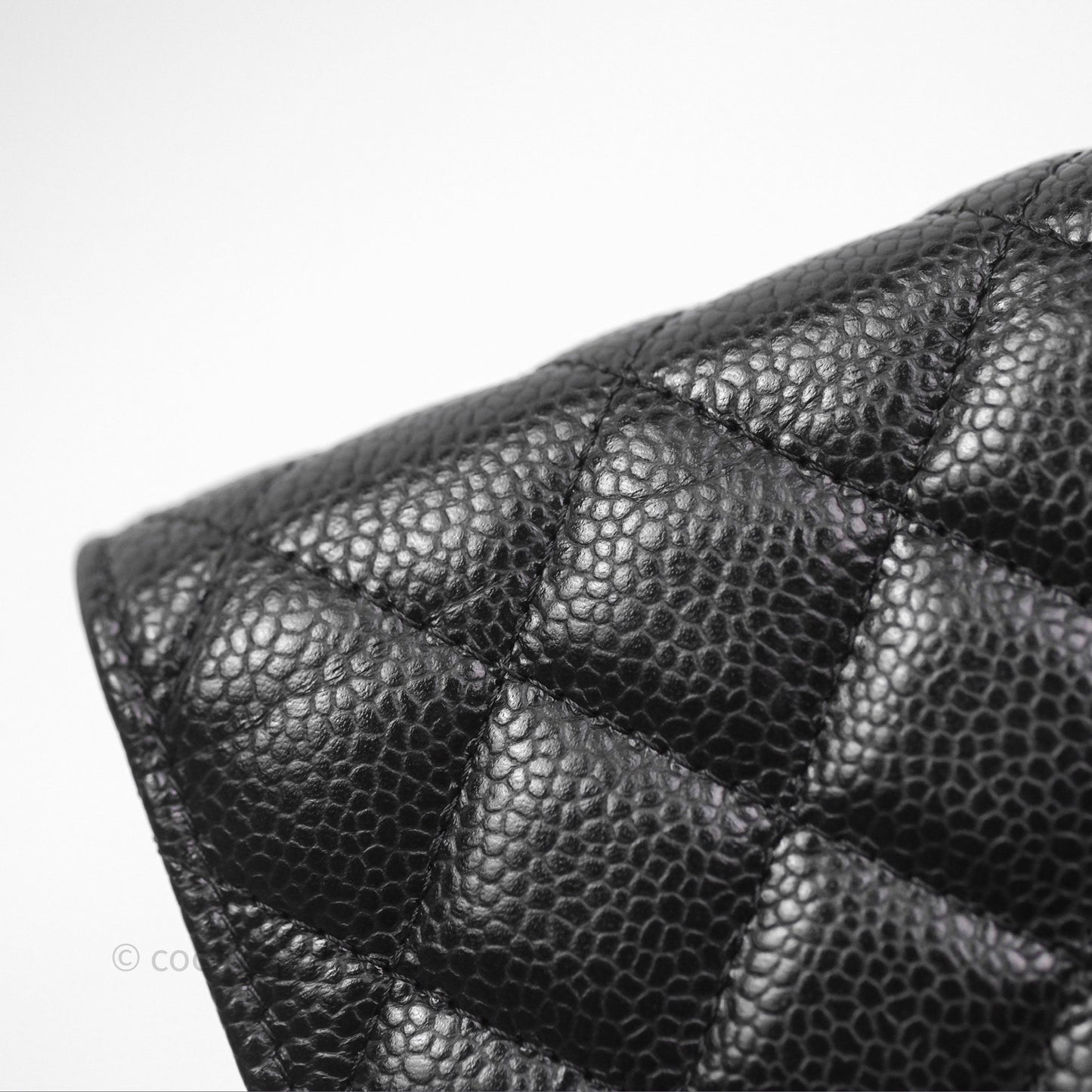 Chanel Quilted WOC Black Caviar Gold Hardware