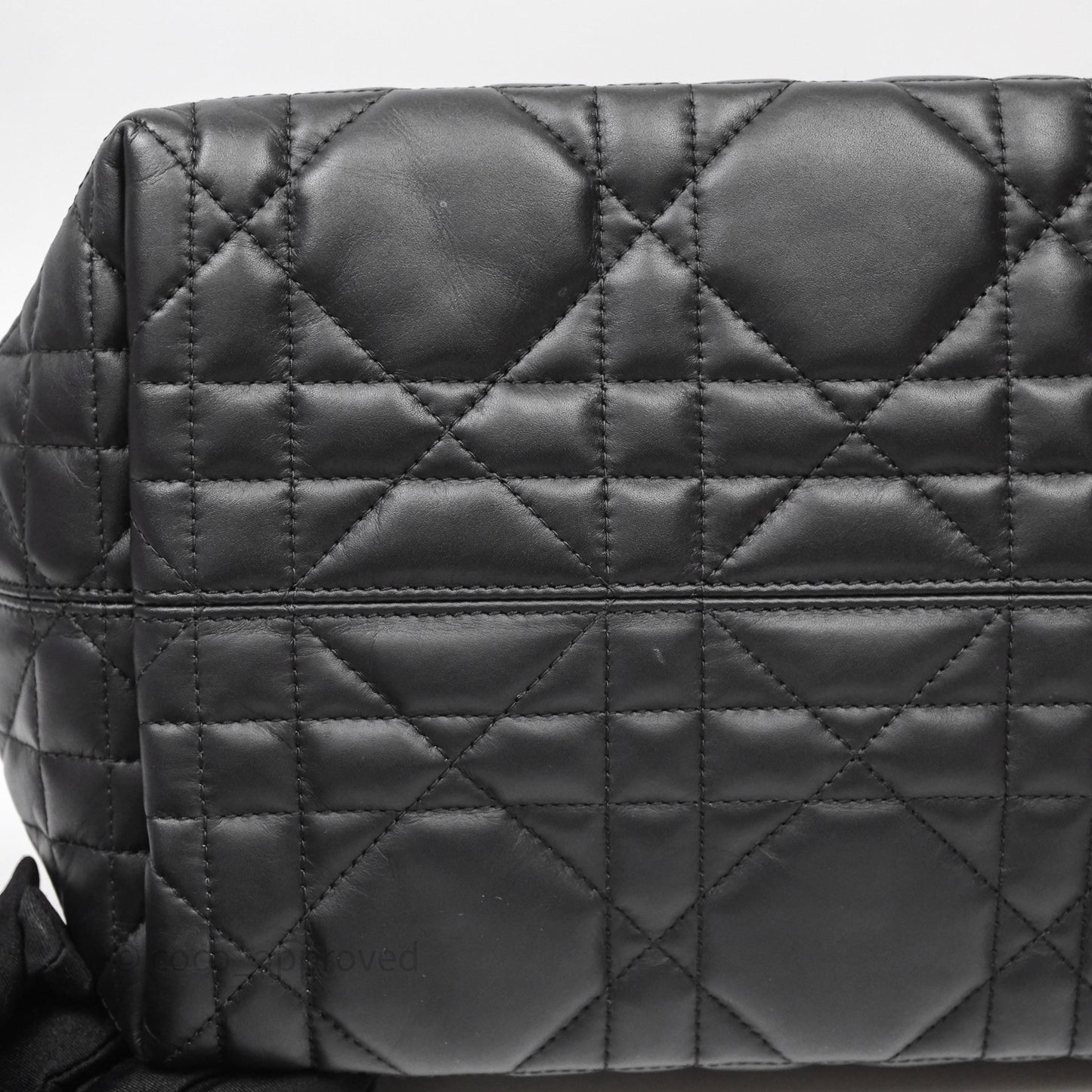 Christian Dior Medium Dior Toujours Bag Black Macrocannage Calfskin