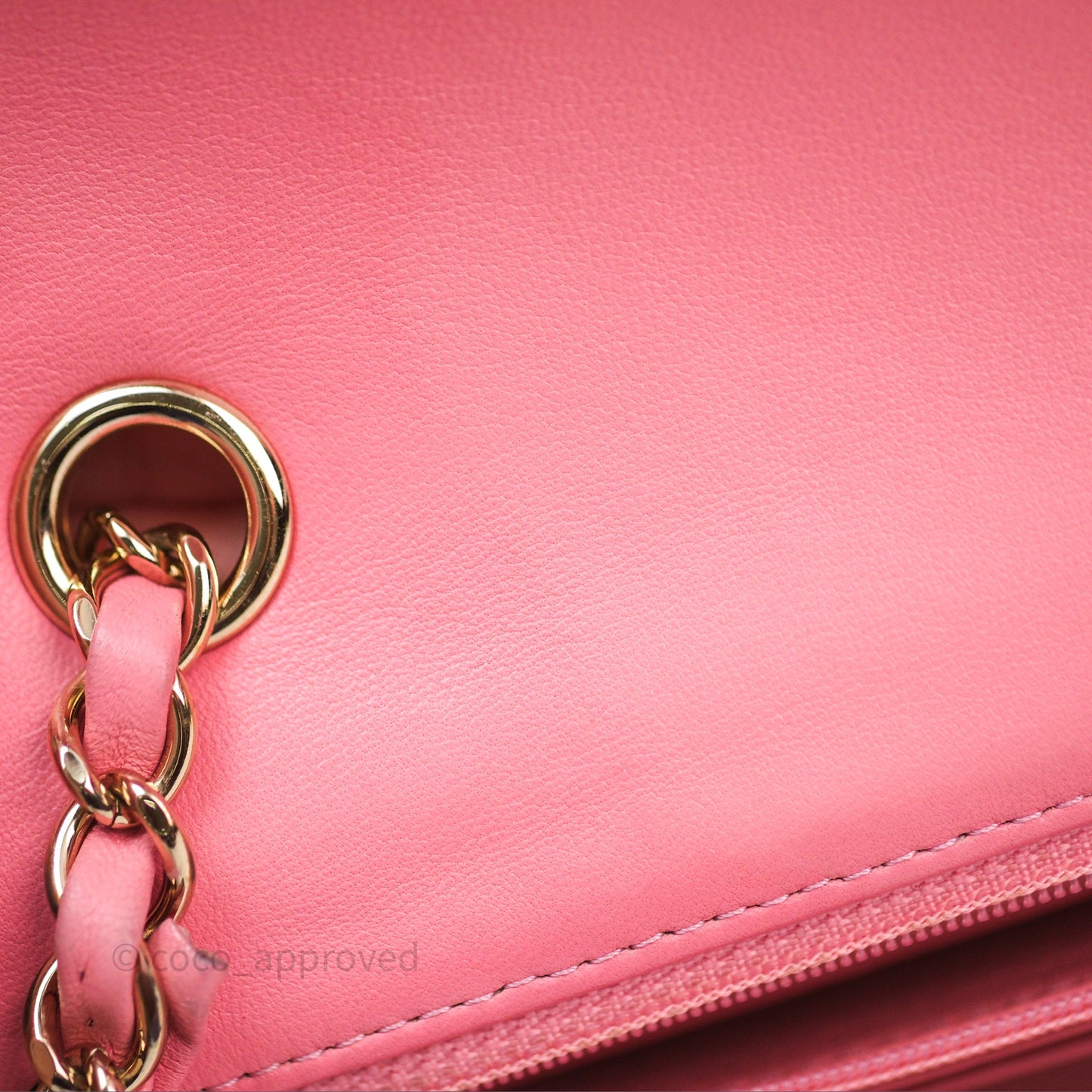 Chanel Mini Rectangular Flap Pink Tweed Braid Gold Hardware