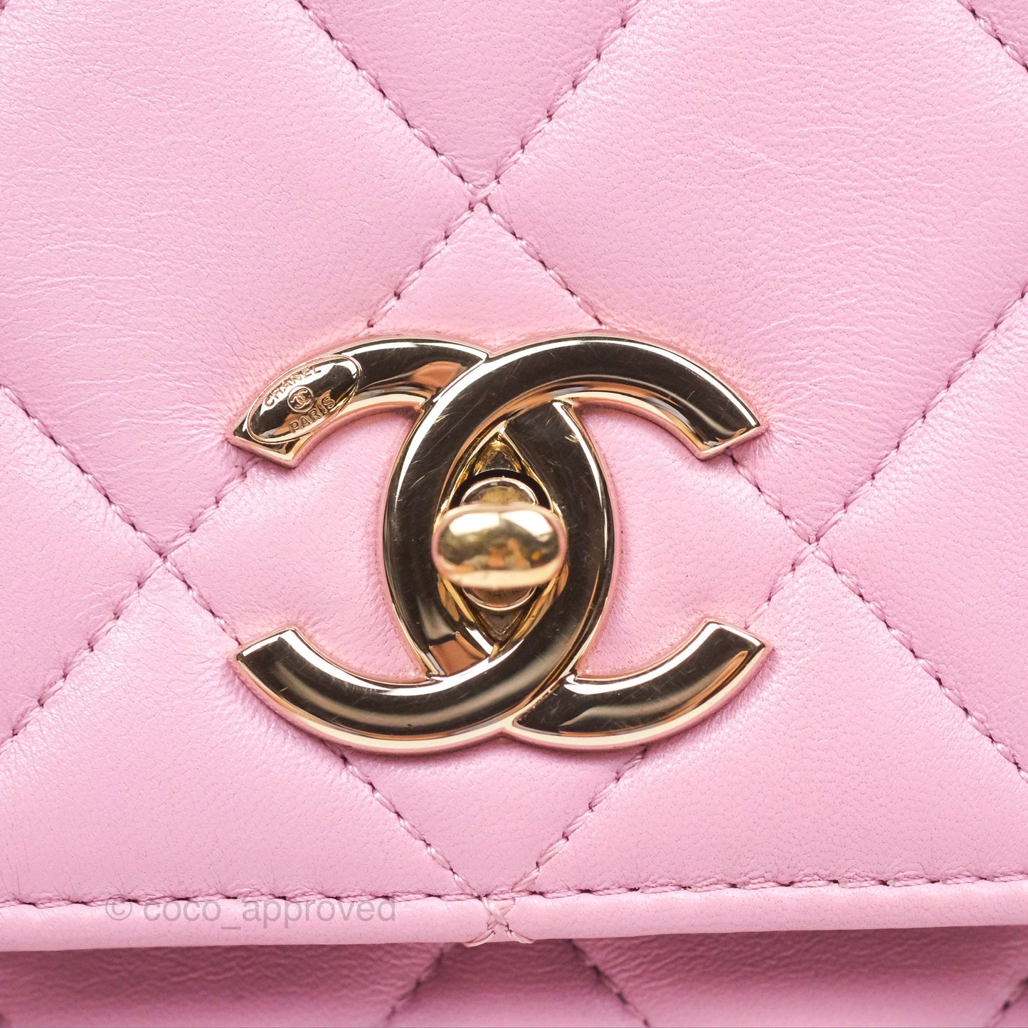 Chanel Medium Trendy CC Pink Lambskin Gold Hardware