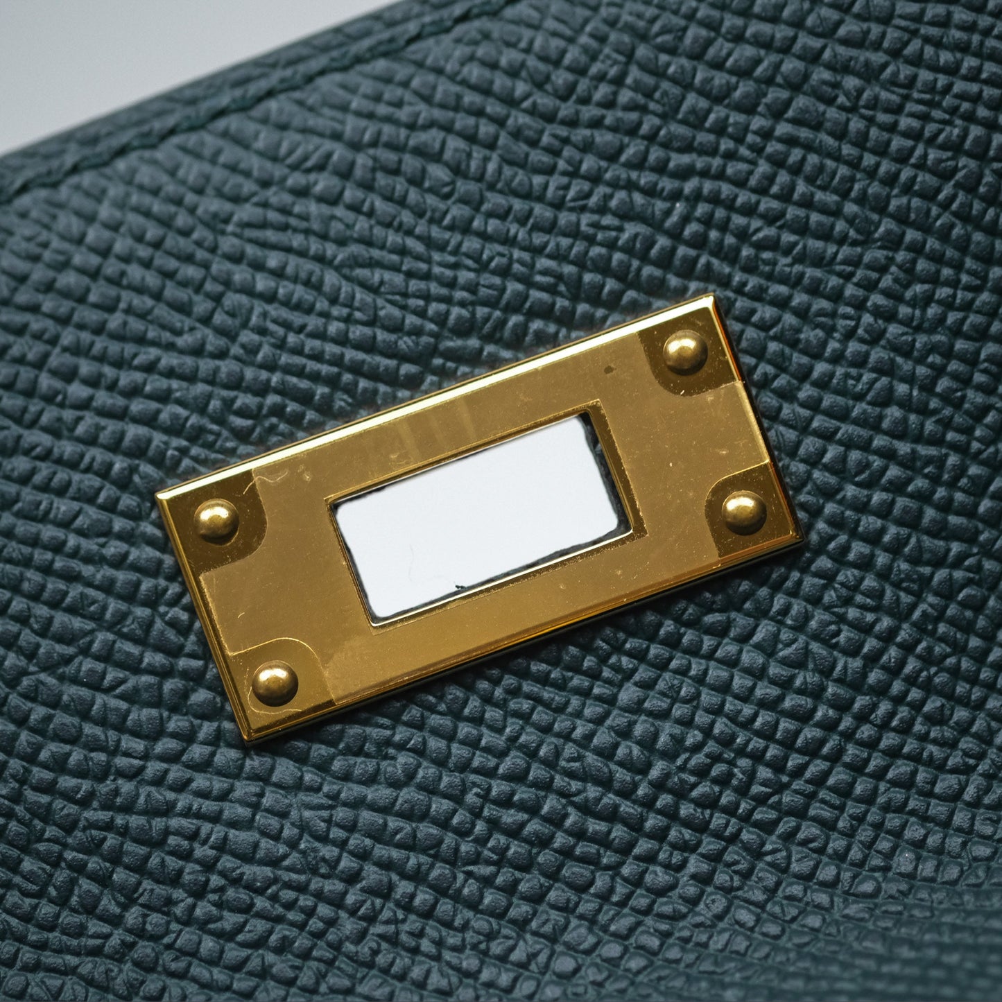 Hermès Kelly 28 Sellier Vert Cypres 6O Epsom Gold Hardware