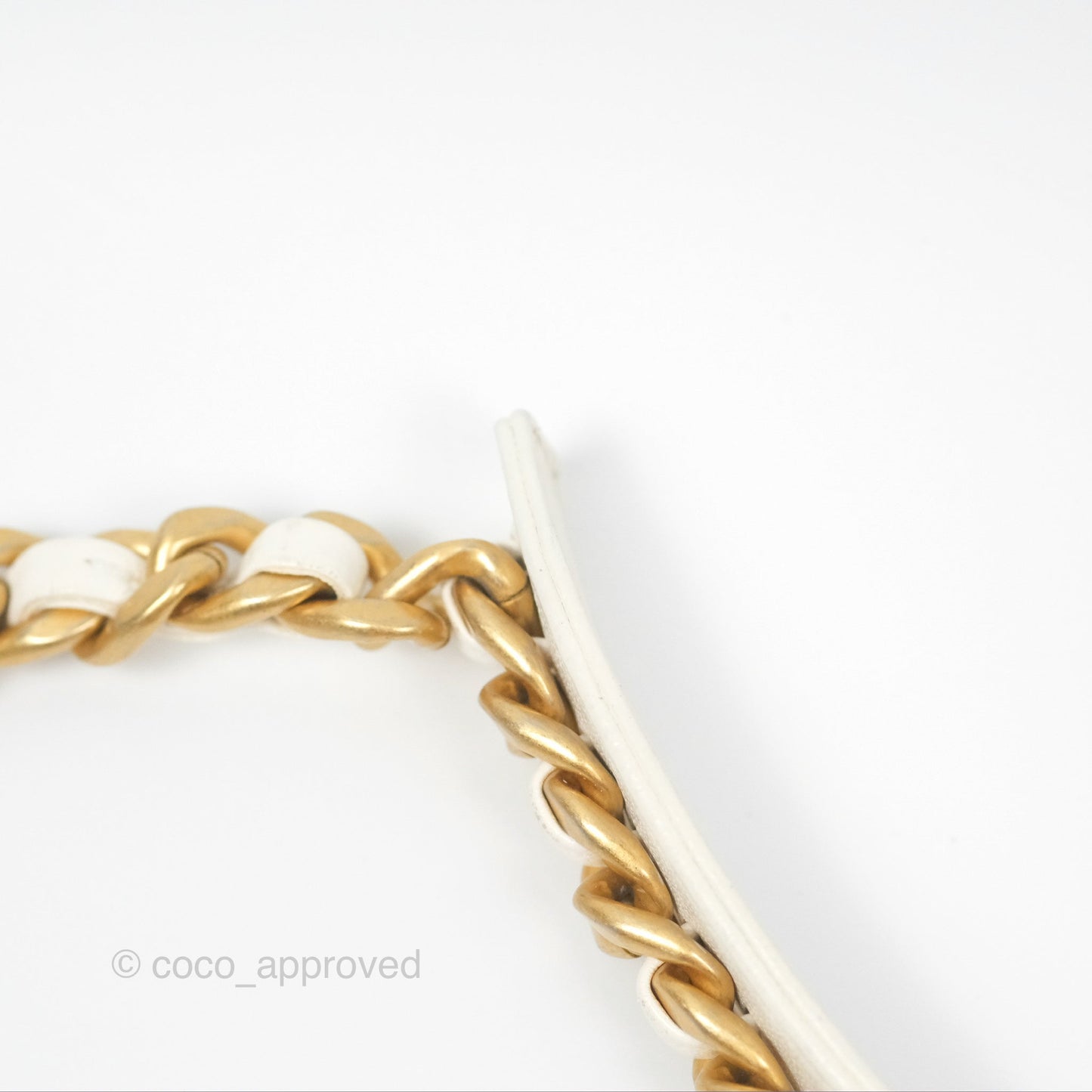 Chanel 19 Wallet on Chain WOC White Mixed Hardware