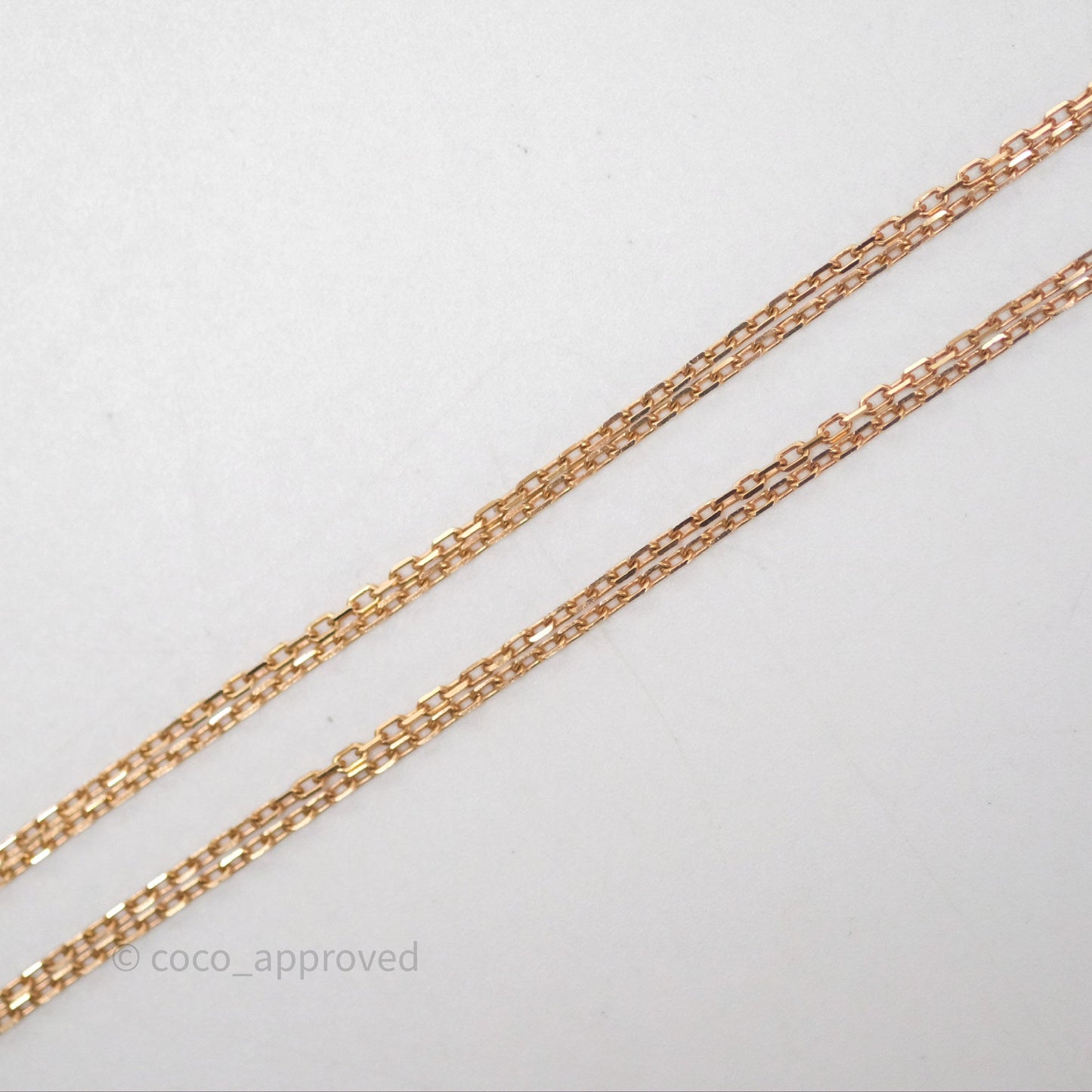 Cartier Love Necklace 18K Rose Gold 2 Diamonds