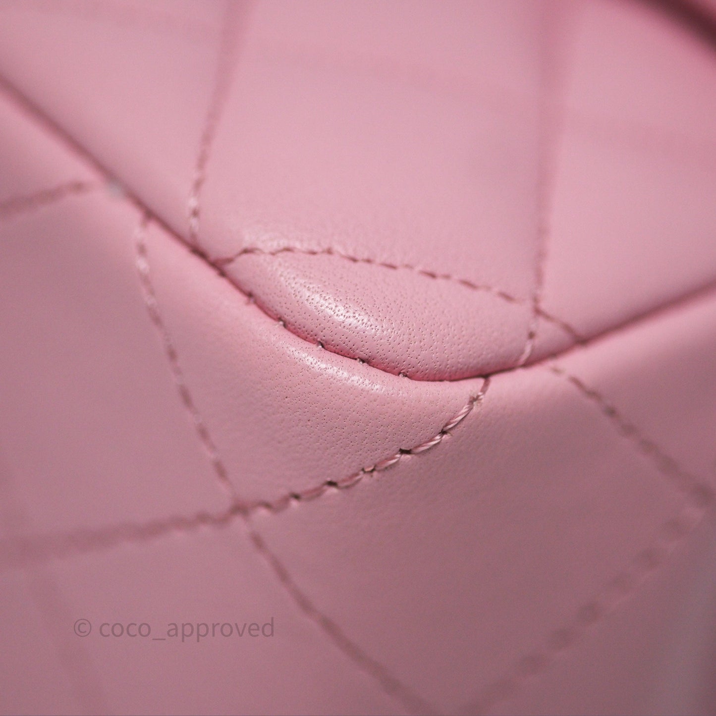 Chanel Quilted Mini Rectangular Flap Pink Lambskin Gold Hardware